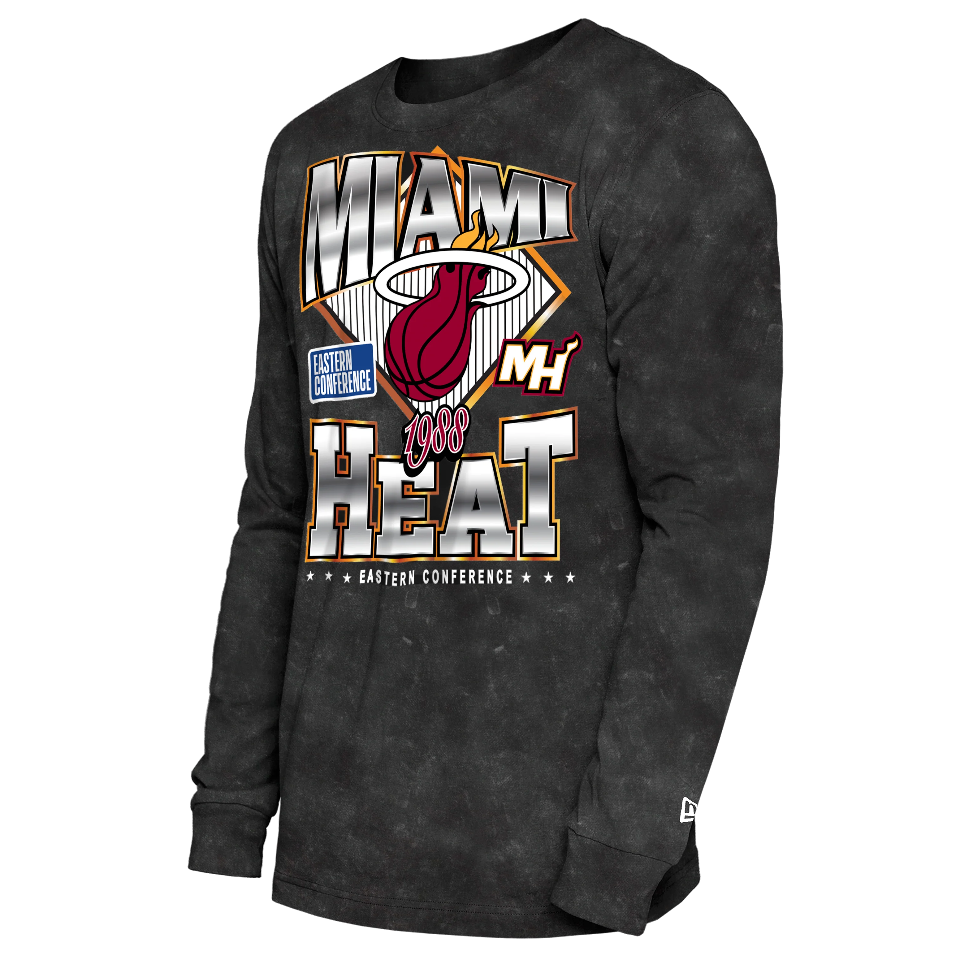 New Era Miami HEAT Washed Long Sleeve Tee - Image 5
