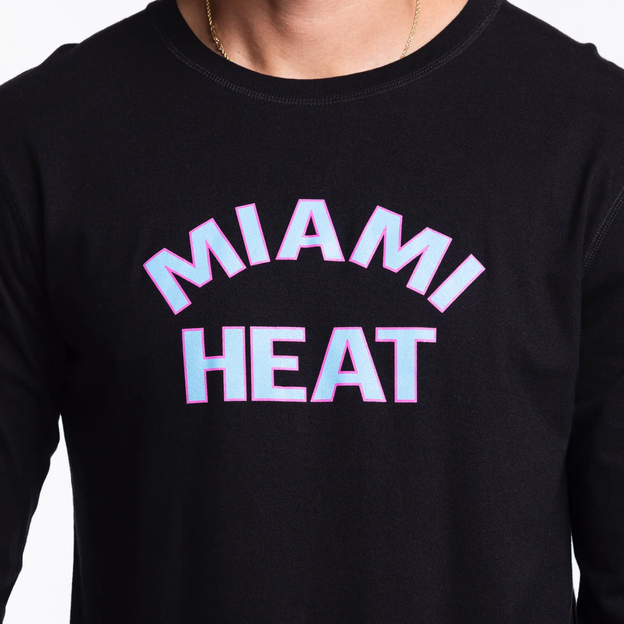 Sportiqe Miami HEAT Original Vice Nights Long Sleeve Tee - Image 2
