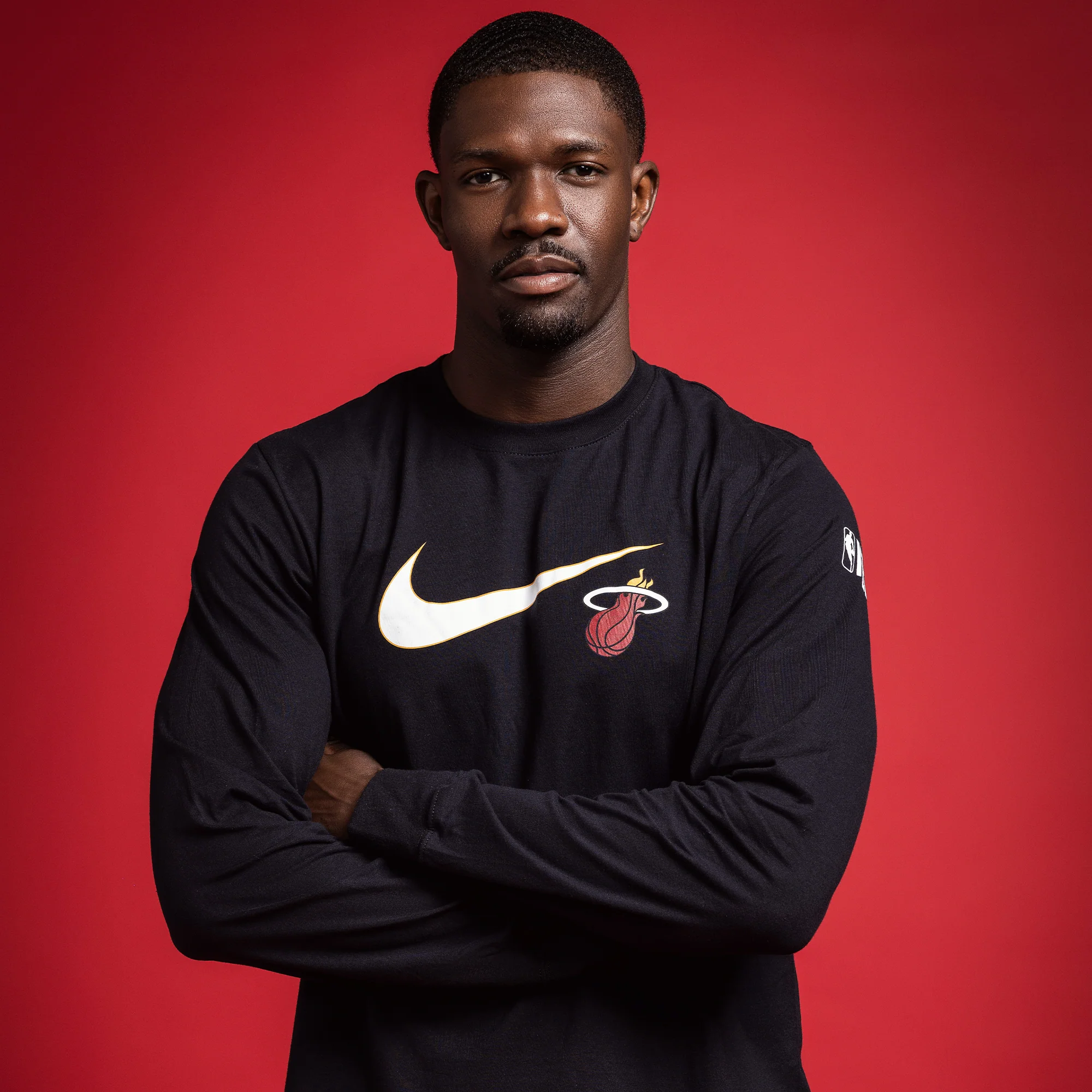 Nike Miami HEAT Swoosh Long Sleeve Tee - Image 2