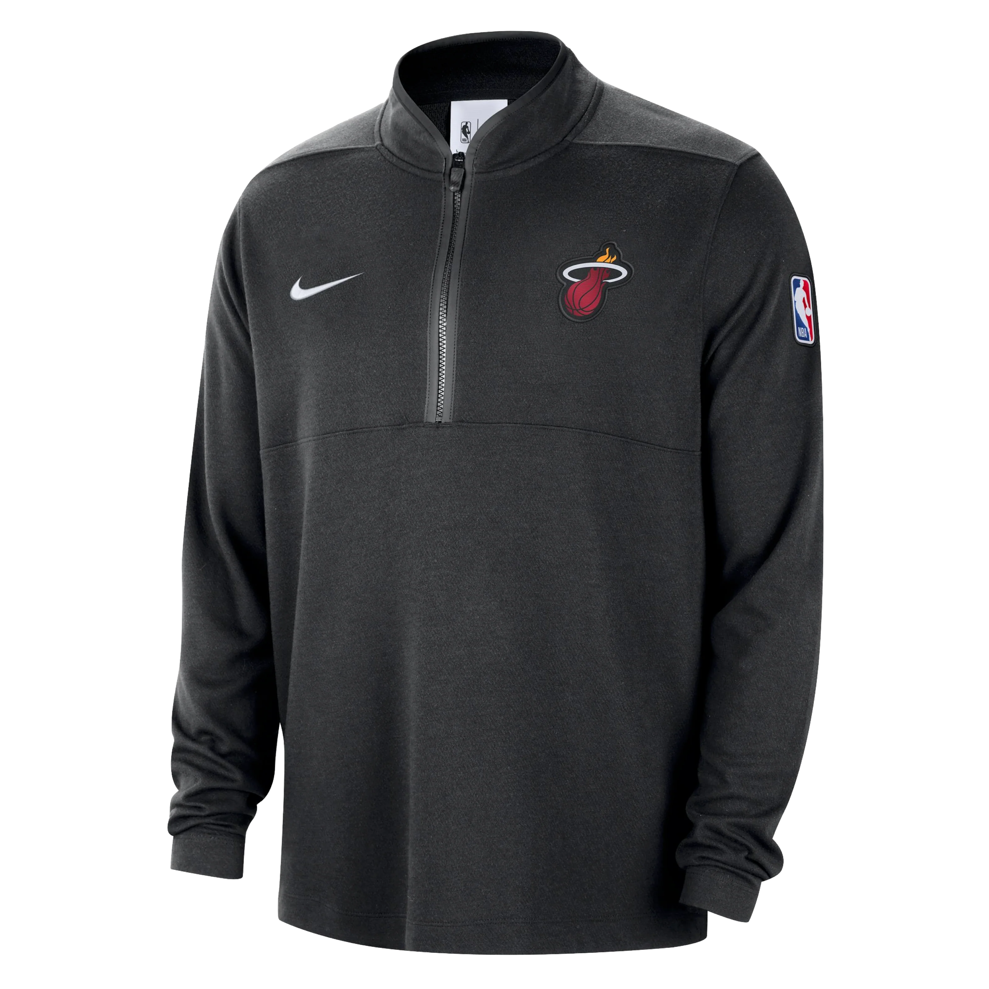 Nike Miami HEAT Courtside Half Zip Long Sleeve Top