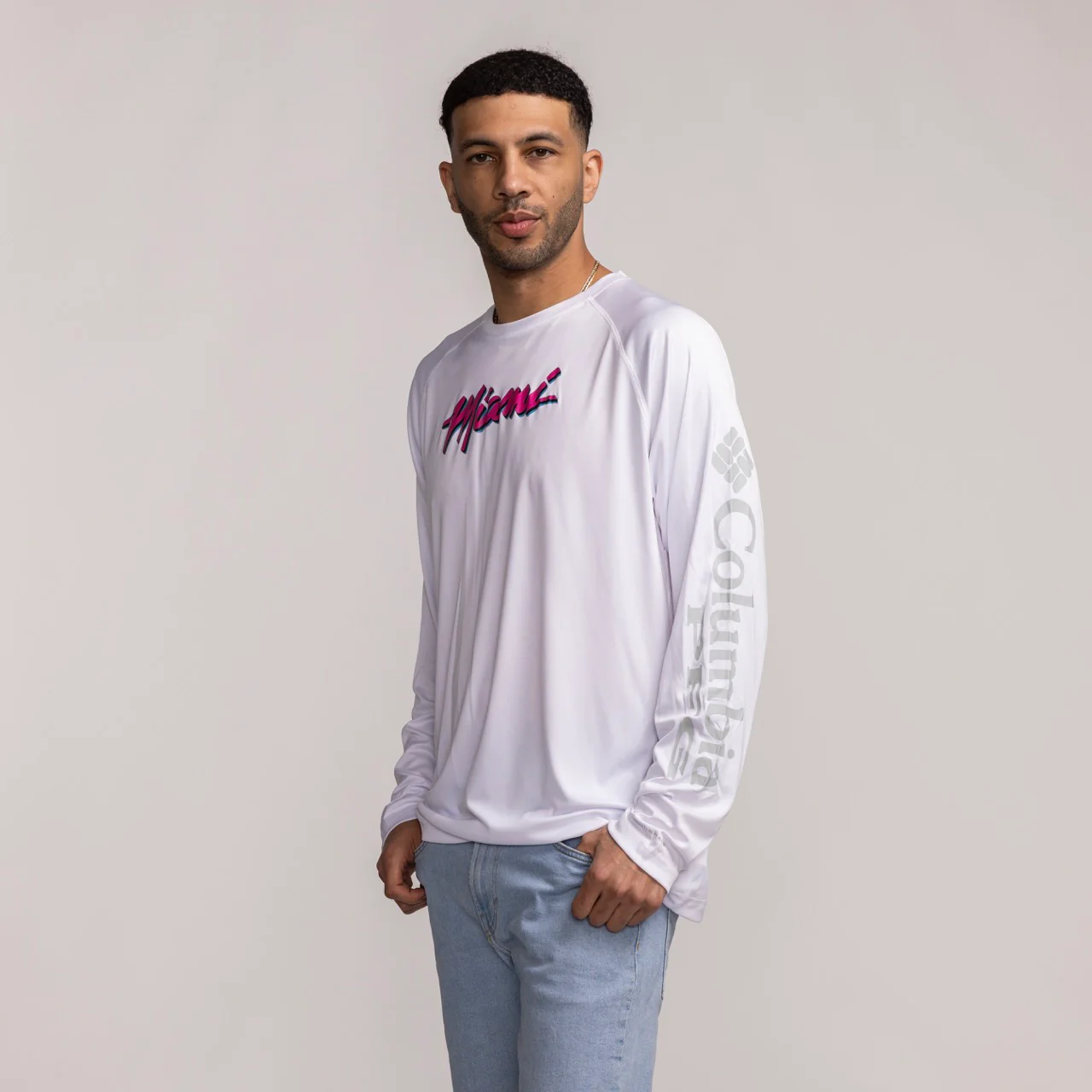 Columbia Miami HEAT Original Vice Wordmark Long Sleeve