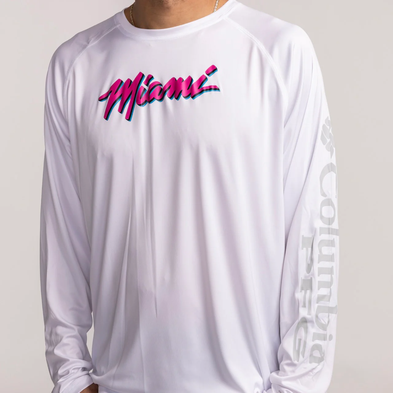 Columbia Miami HEAT Original Vice Wordmark Long Sleeve - Image 3