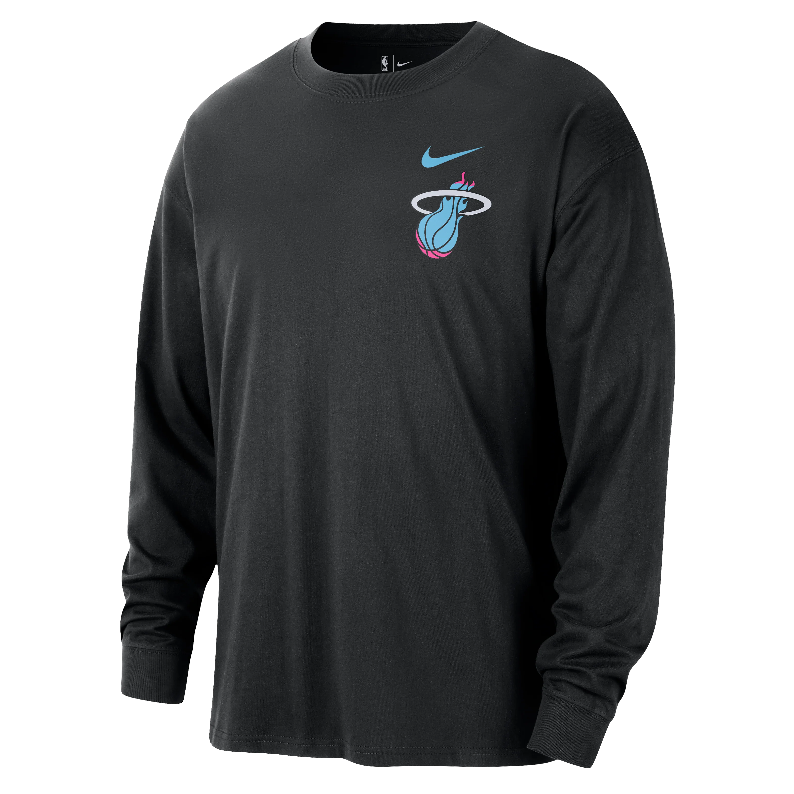 Nike Miami HEAT Original Vice Nights Logo Long Sleeve Tee