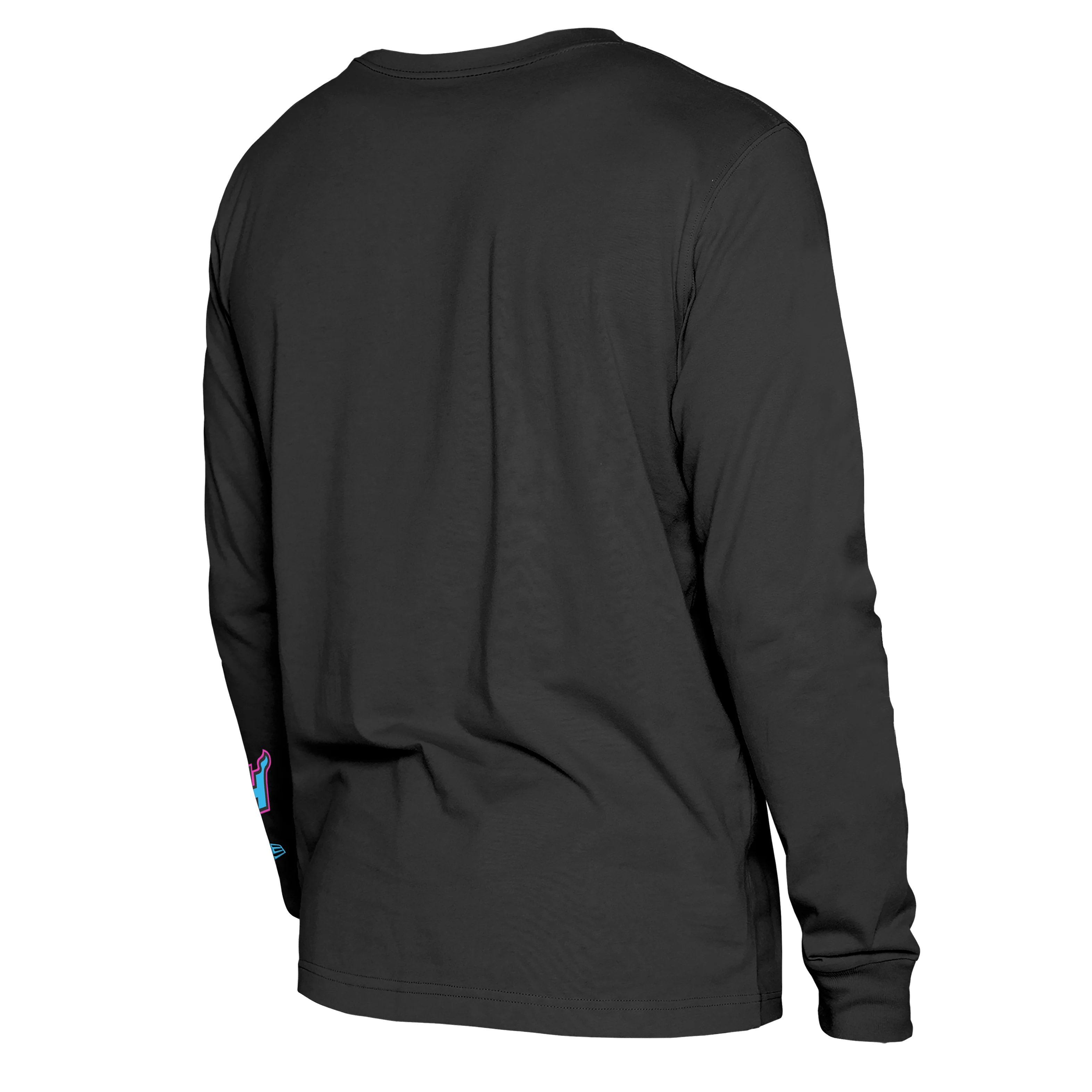New Era Miami HEAT Original Vice Nights Wordmark Long Sleeve Tee - Image 5