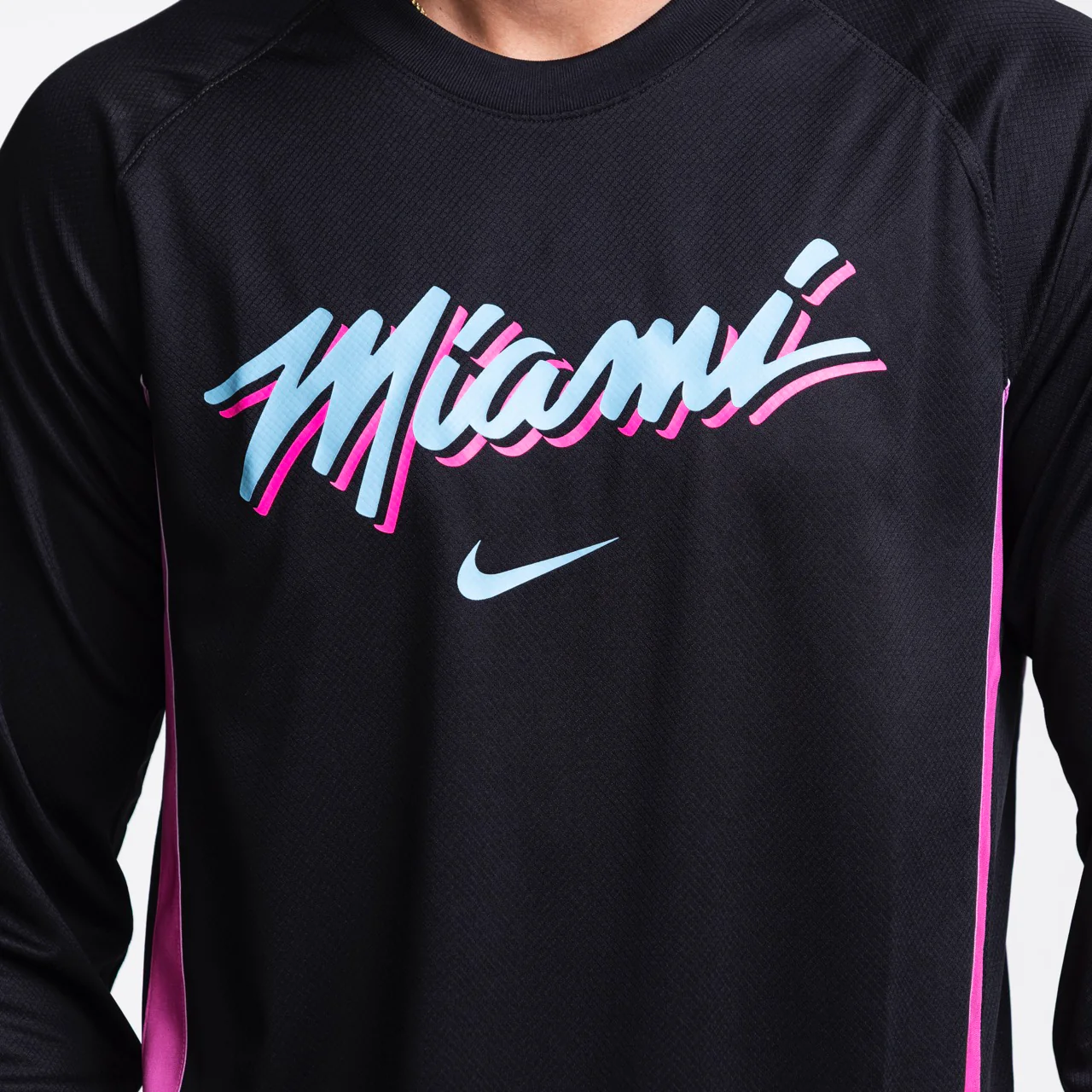 Nike Miami HEAT Original Vice Nights Shooting Shirt - Image 2