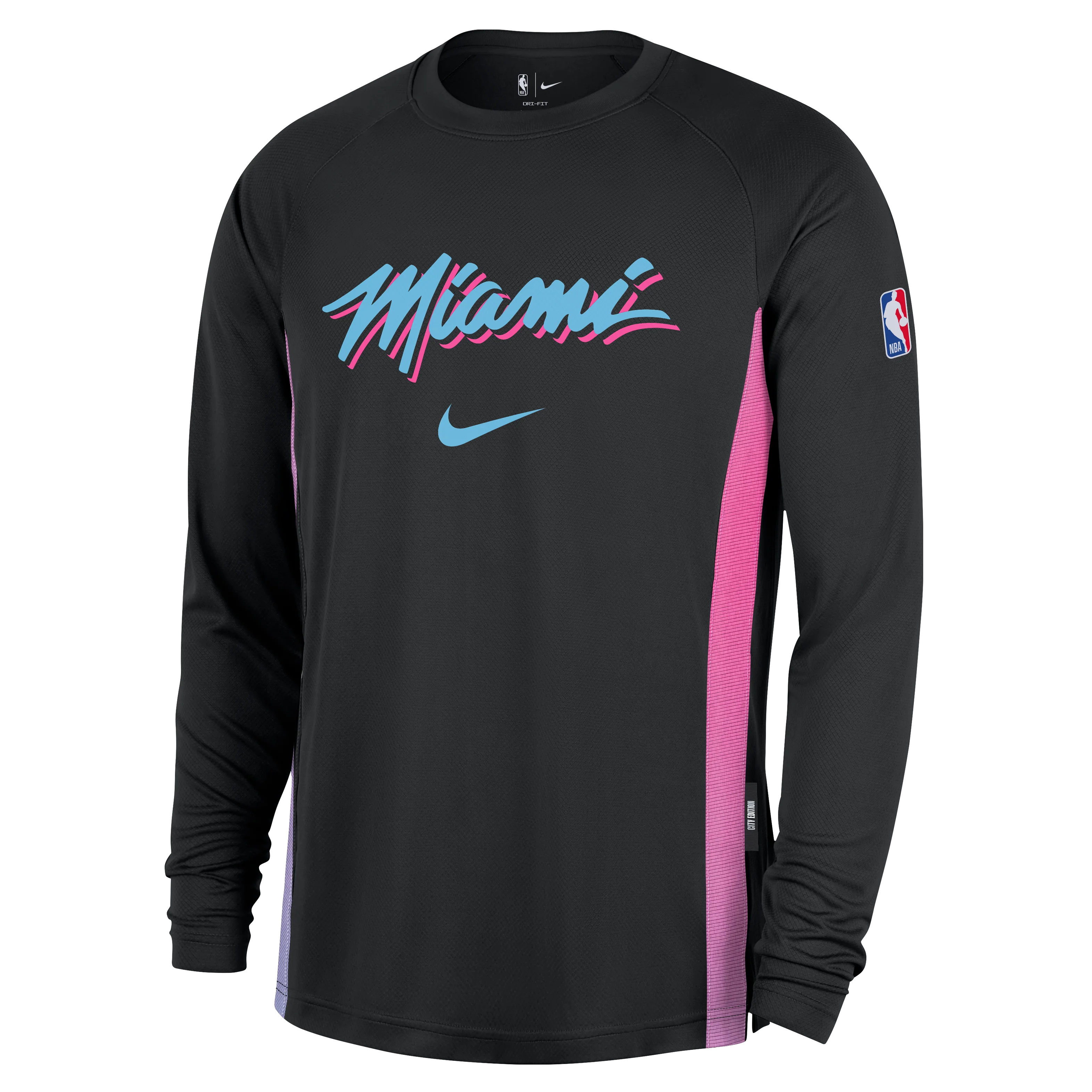 Nike Miami HEAT Original Vice Nights Shooting Shirt - Image 5