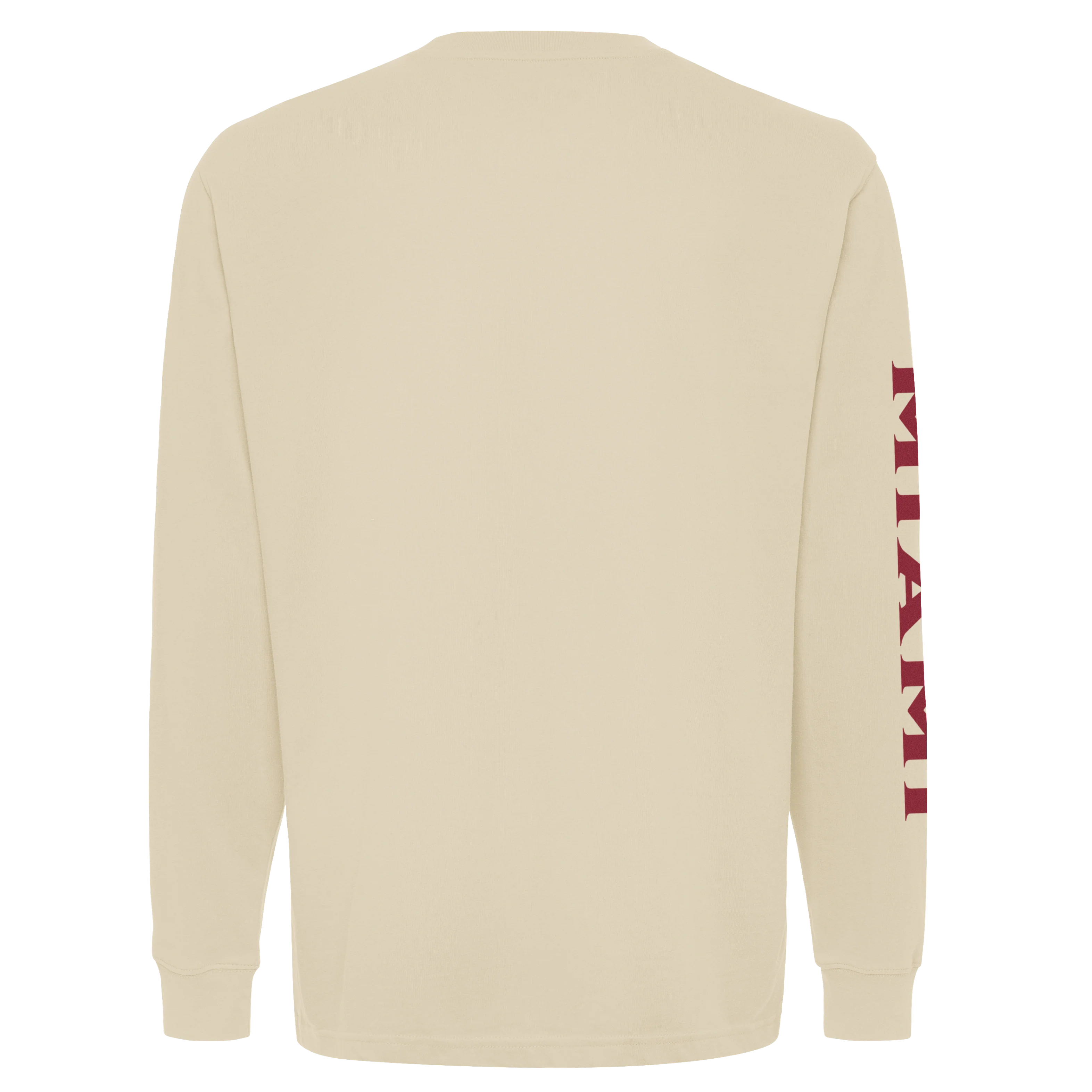 Sportiqe Miami HEAT Beige Long Sleeve Tee - Image 5