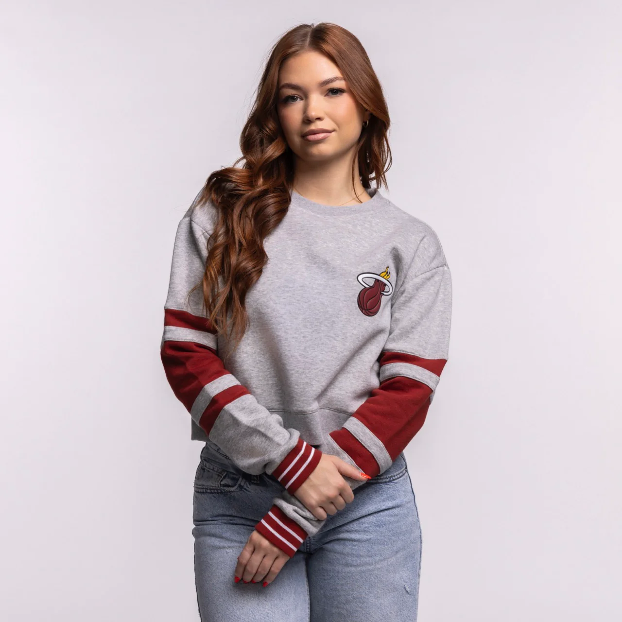 Stadium Essentials Miami HEAT Women's Cropped Crewneck