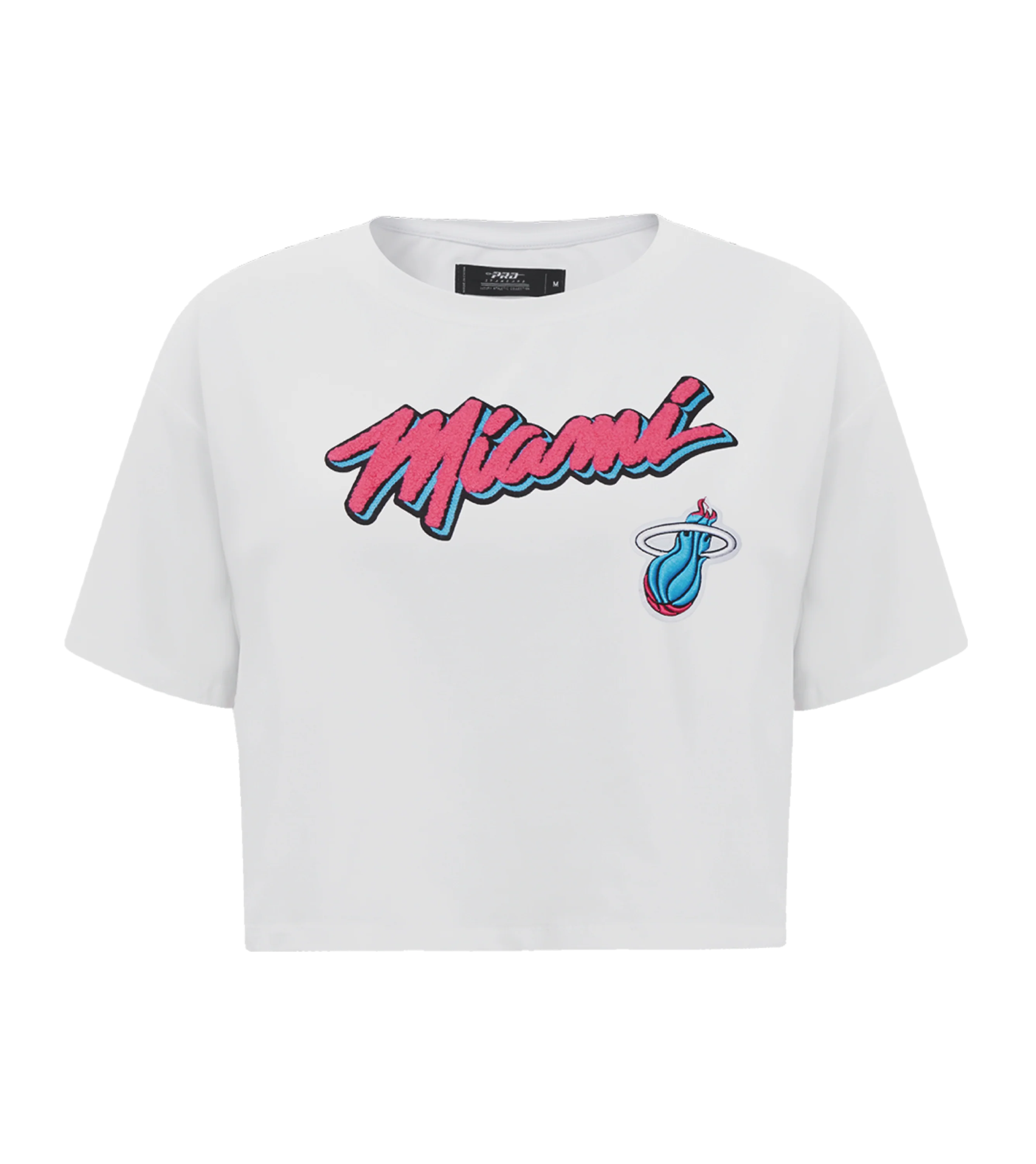 Pro Standard Miami HEAT Original Vice Women's Boxy Crop Tee - Image 4