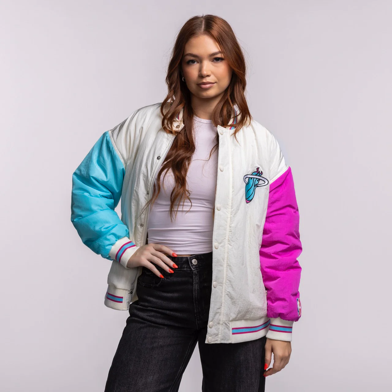 Court Culture X Terez Original Vice Nights Unisex Bomber Jacket - Image 4