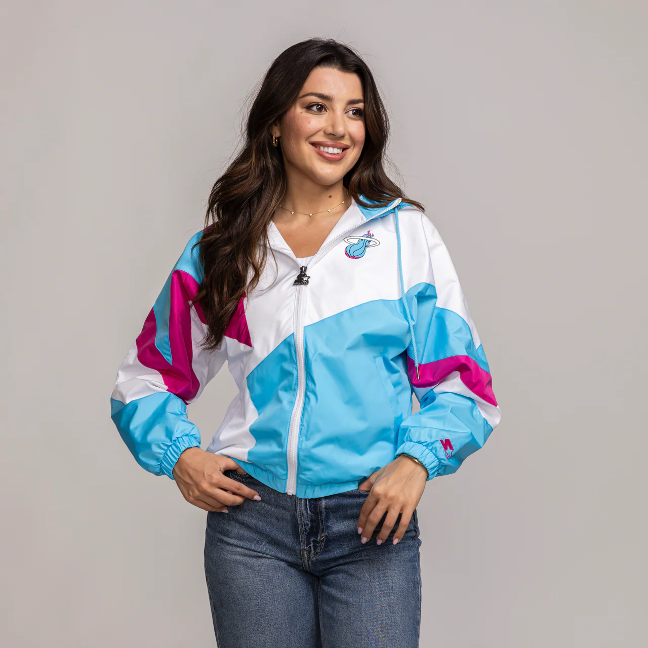 G-III Sports Miami HEAT Original Vice Women's Full Zip Starter Jacket - Image 4