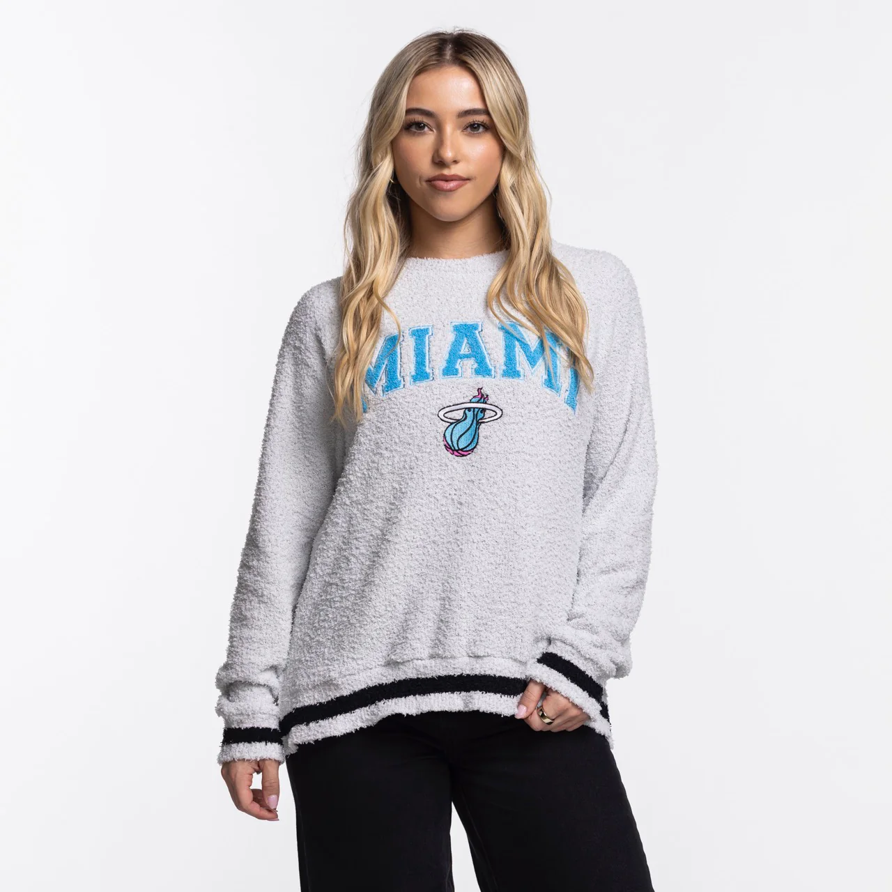Concepts Sports Miami HEAT Original Vice Nights Women's Crewneck