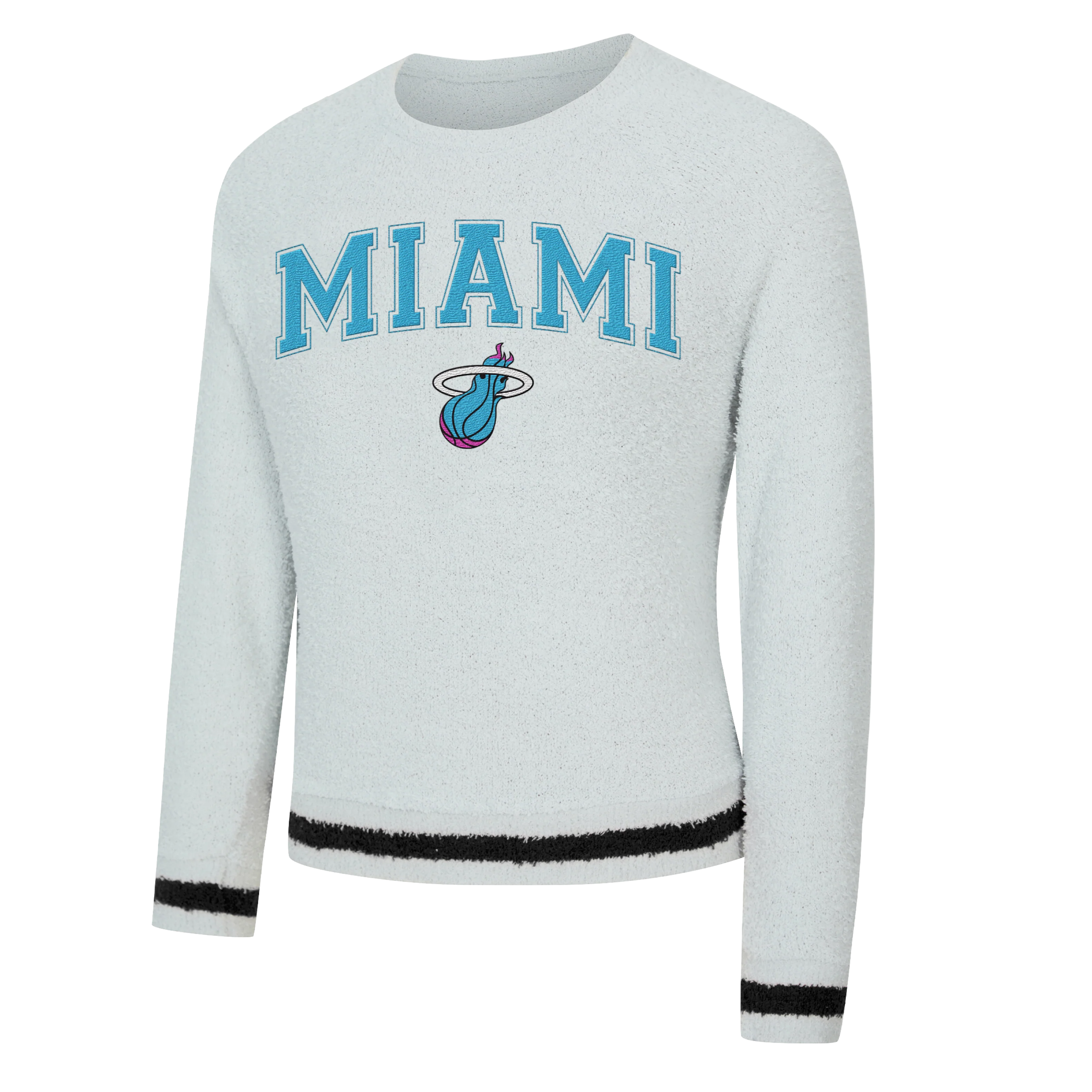 Concepts Sports Miami HEAT Original Vice Nights Women's Crewneck - Image 4