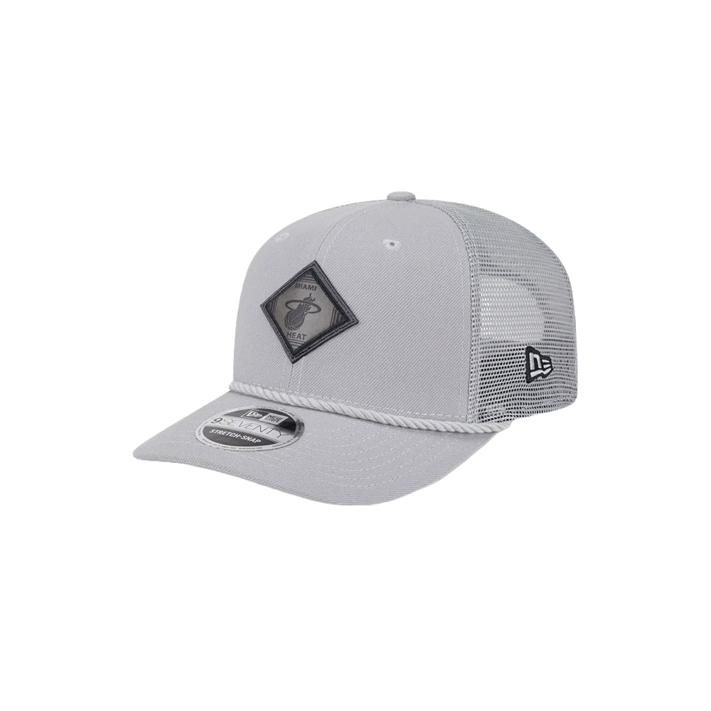 New Era Miami HEAT Leather Logo Stretch Snapback - Image 3