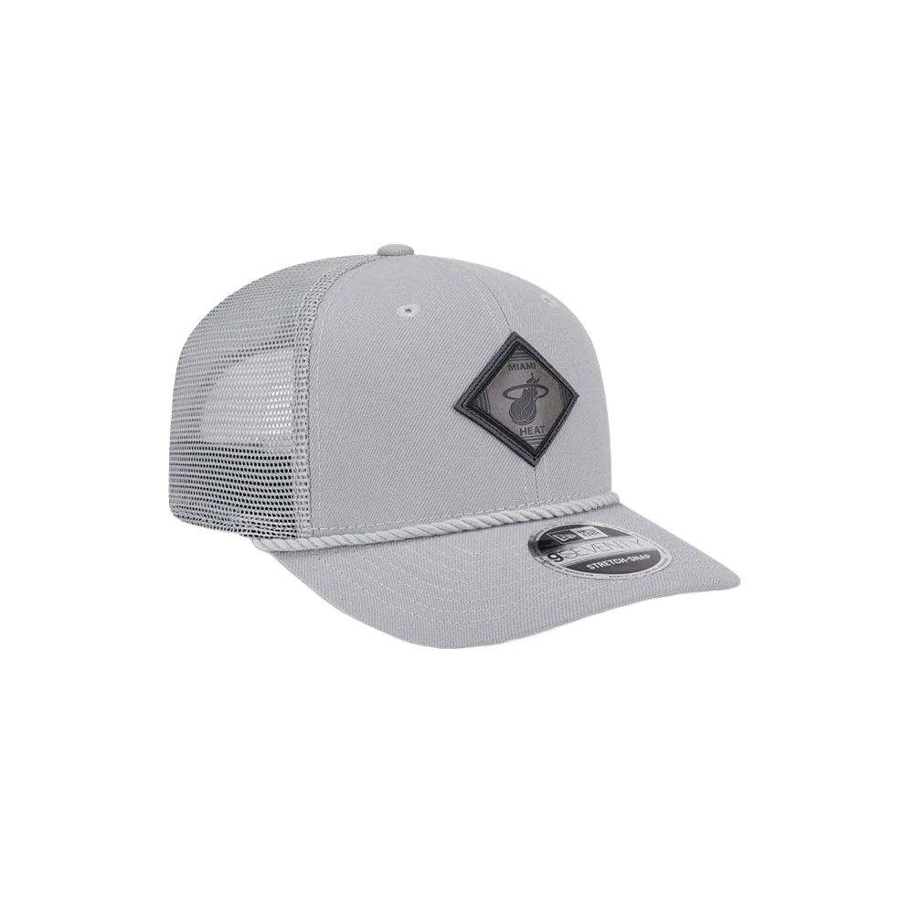 New Era Miami HEAT Leather Logo Stretch Snapback - Image 5