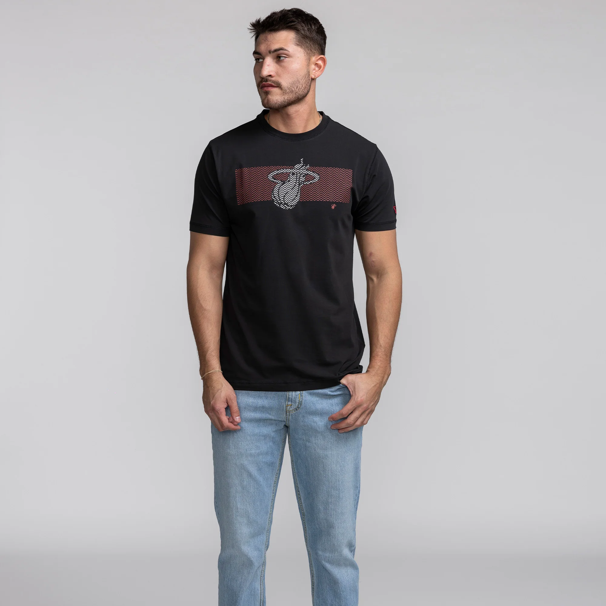 New Era Miami HEAT Stripe Logo Tee