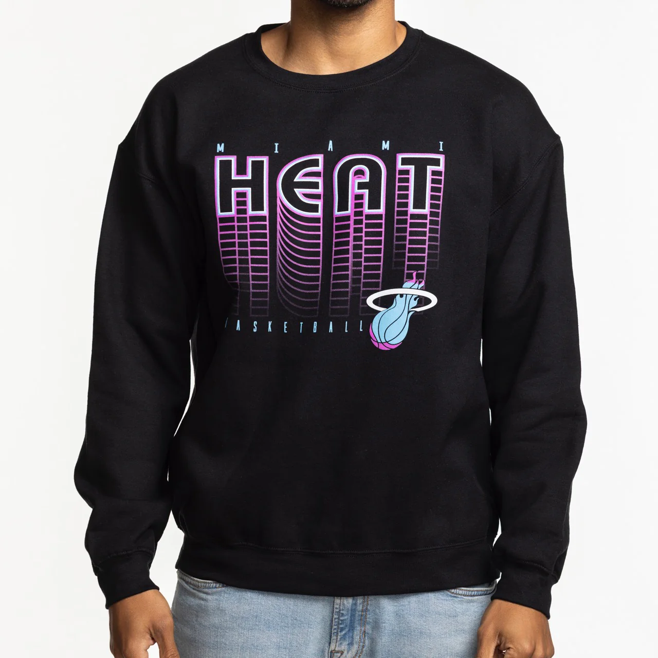 Miami HEAT Original Vice Nights Retro Crewneck - Image 2