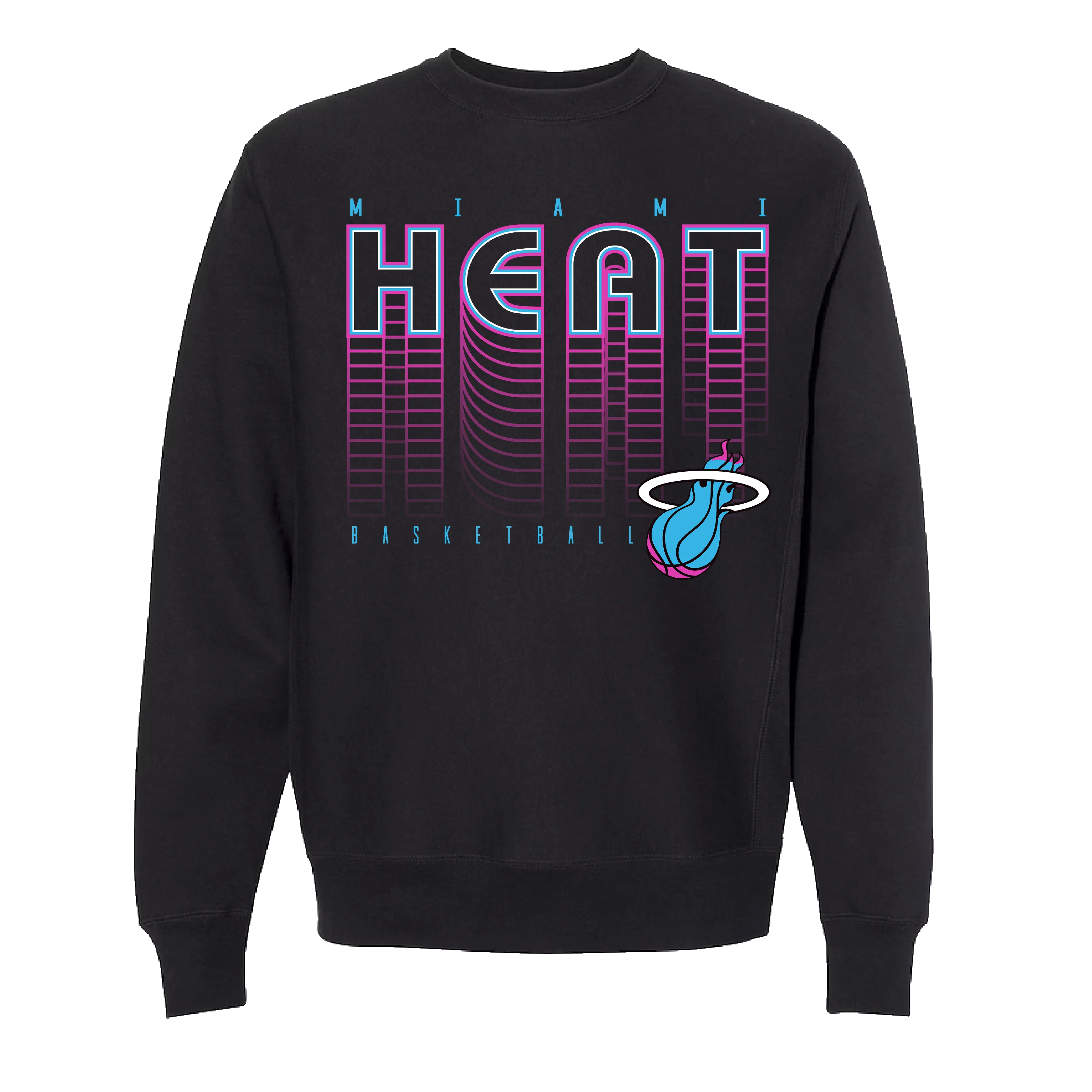 Miami HEAT Original Vice Nights Retro Crewneck - Image 4