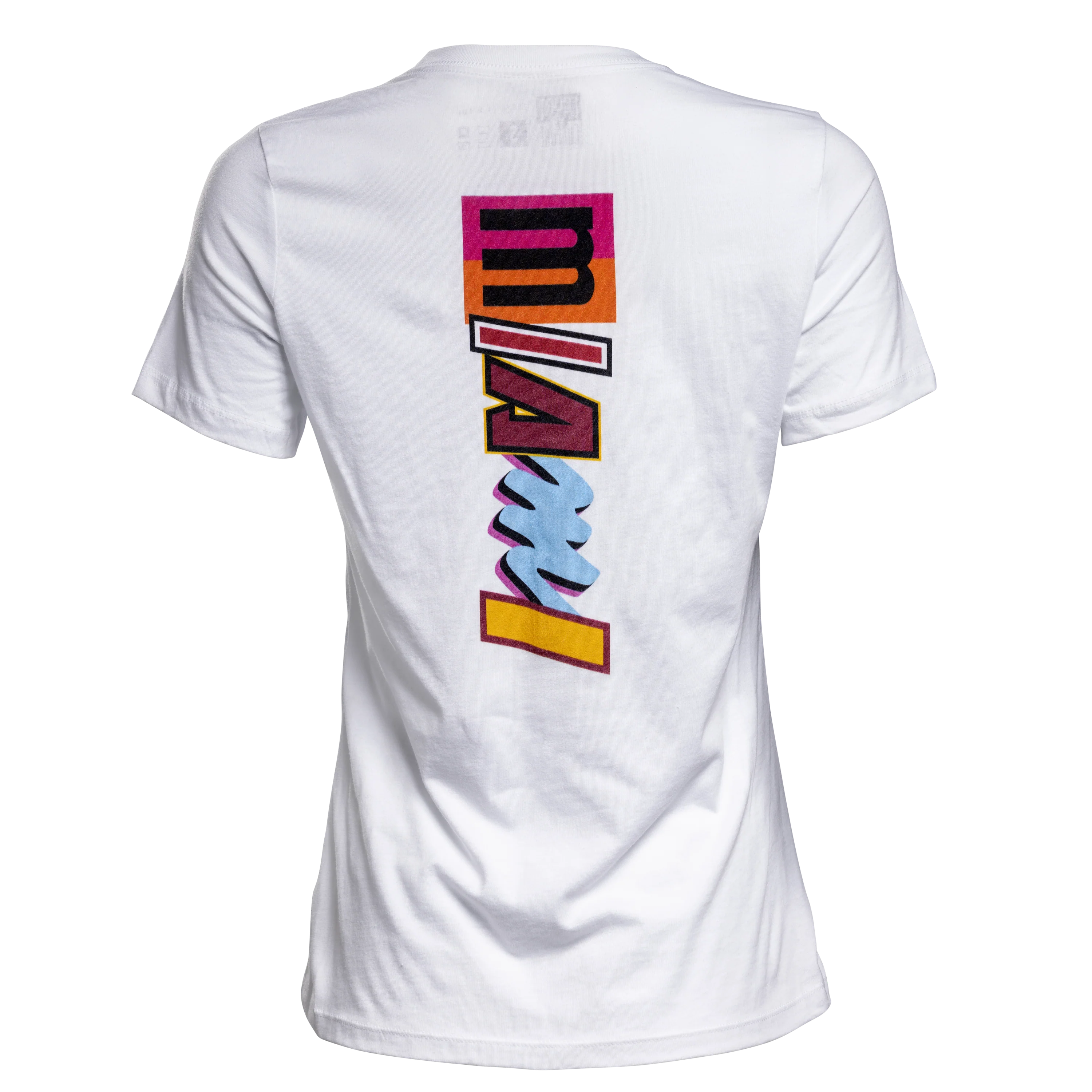 Court Culture Miami Mashup Vol. 2 White Wordmark Women's Tee - Image 2
