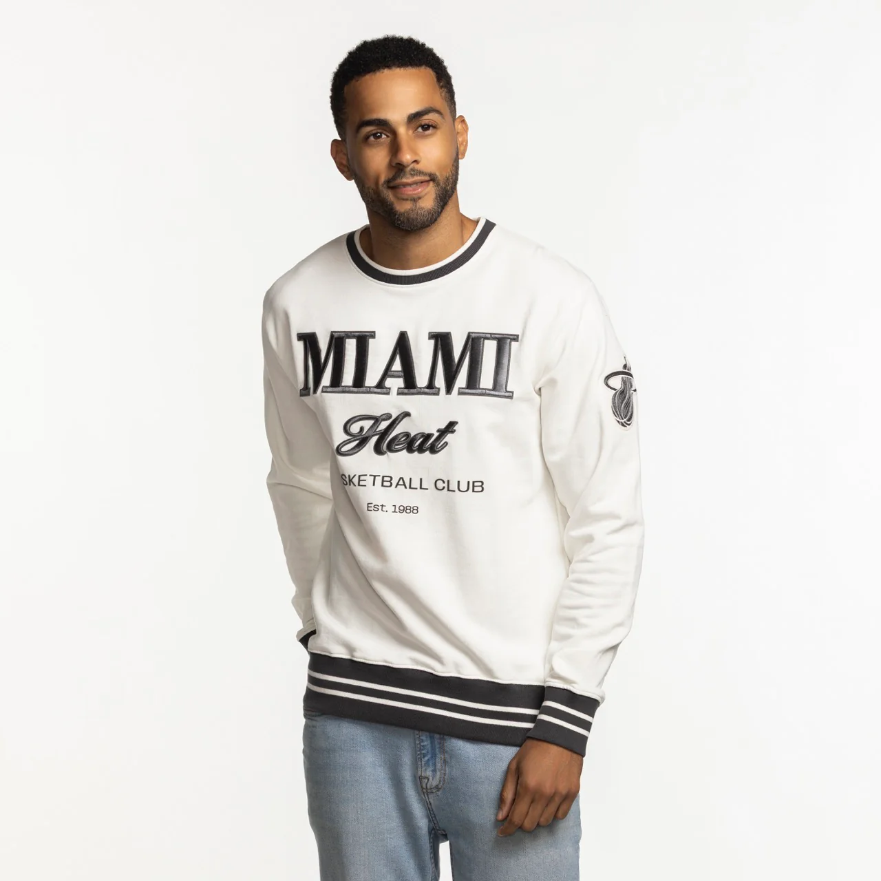 Sportiqe Miami HEAT Basketball Club Crewneck
