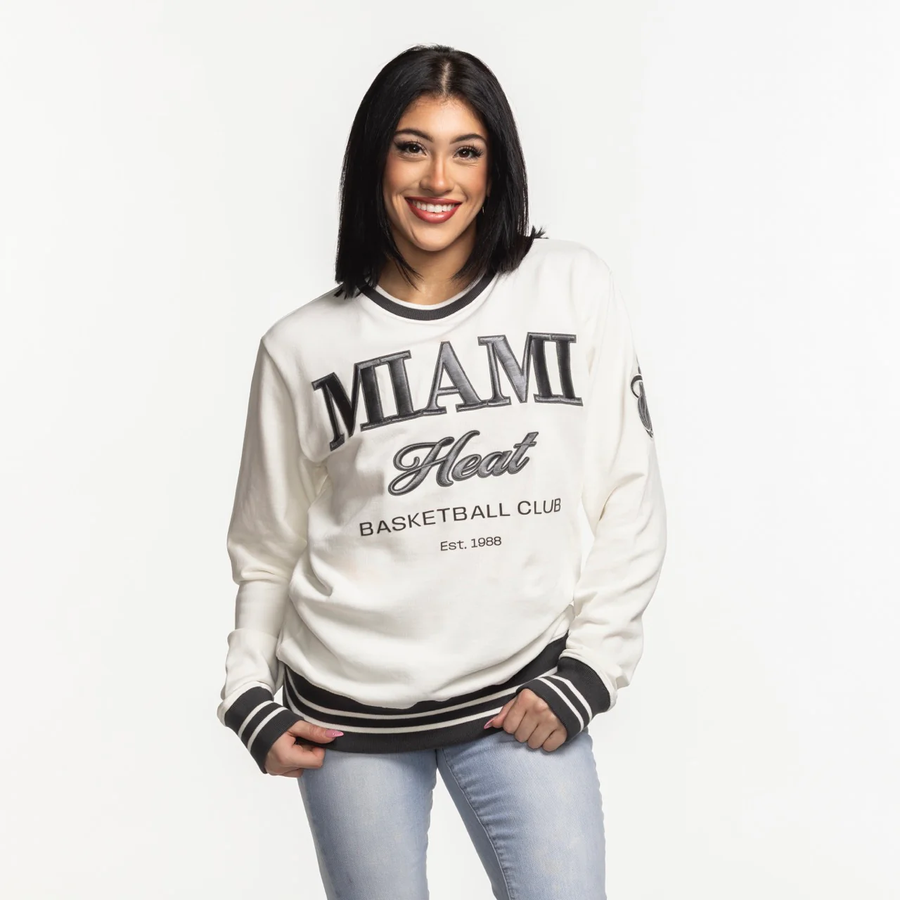 Sportiqe Miami HEAT Basketball Club Crewneck - Image 2