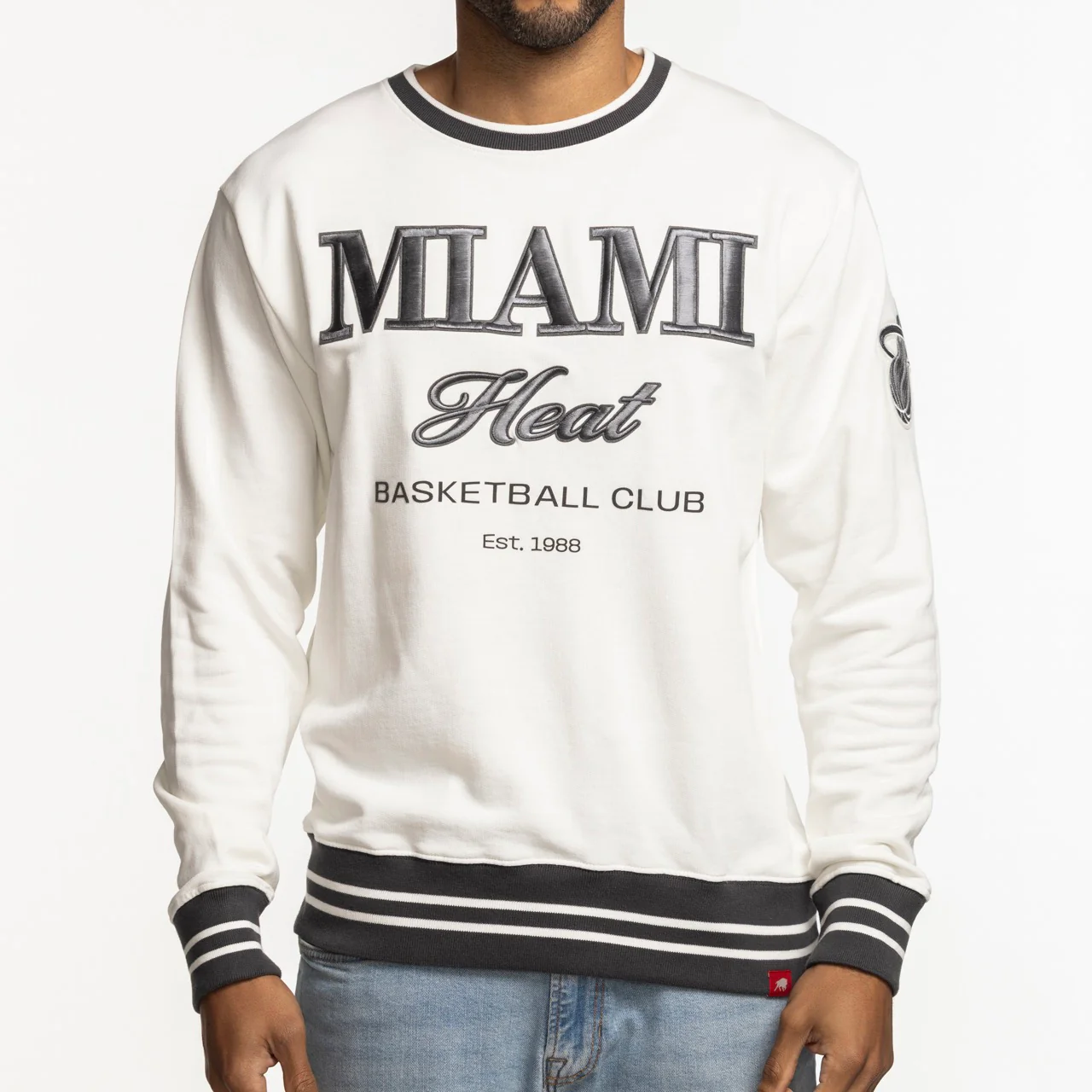 Sportiqe Miami HEAT Basketball Club Crewneck - Image 4