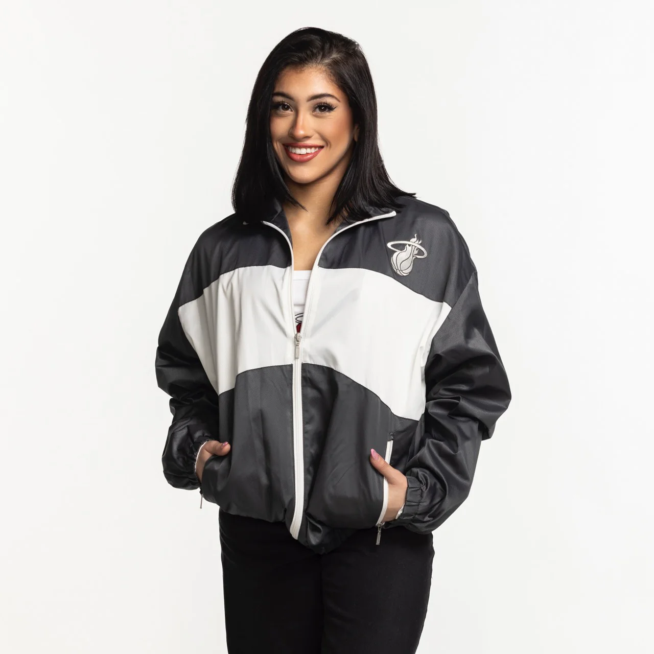 Sportiqe Miami HEAT Basketball Club Jacket - Image 3