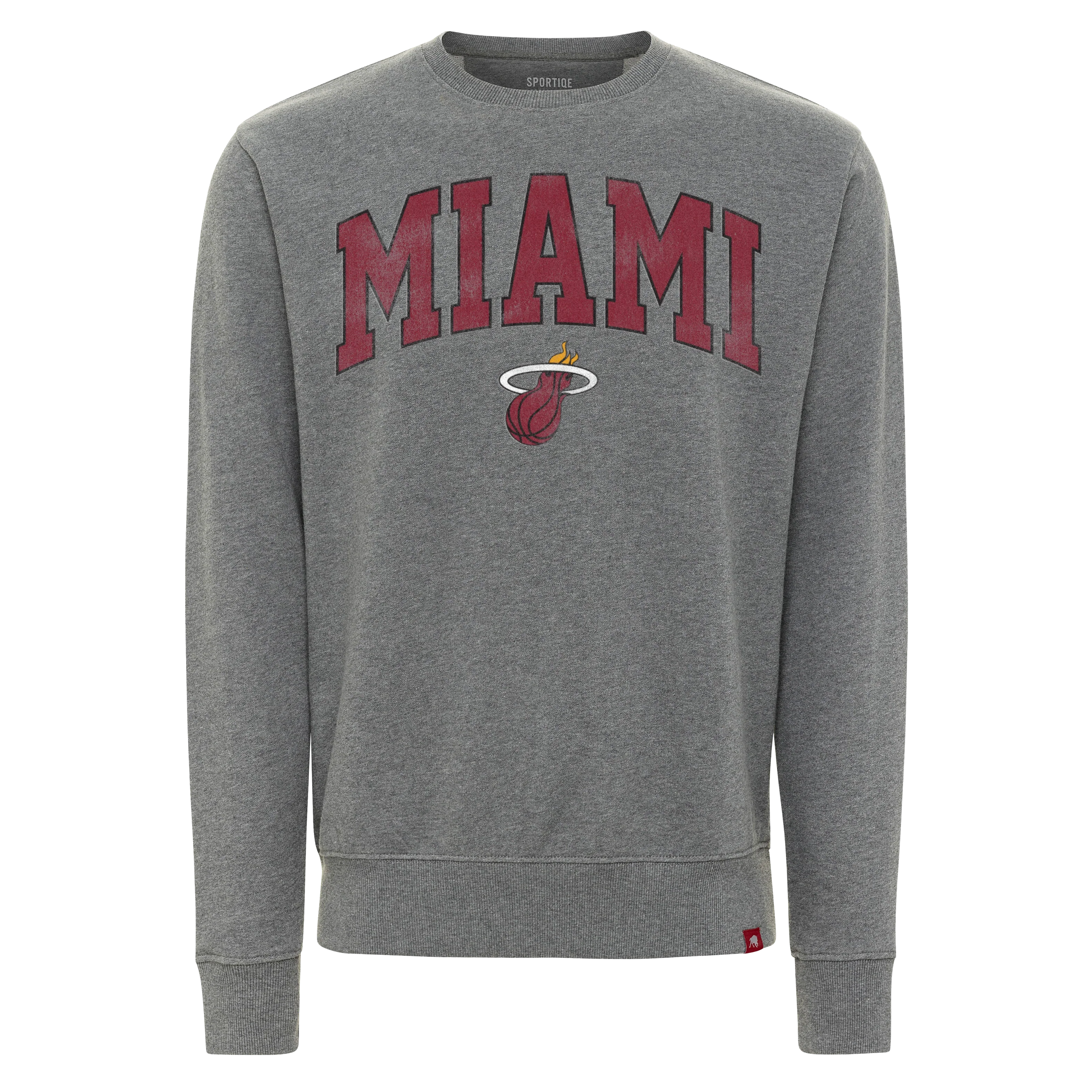 Sportiqe Miami HEAT Grey Crewneck - Image 4