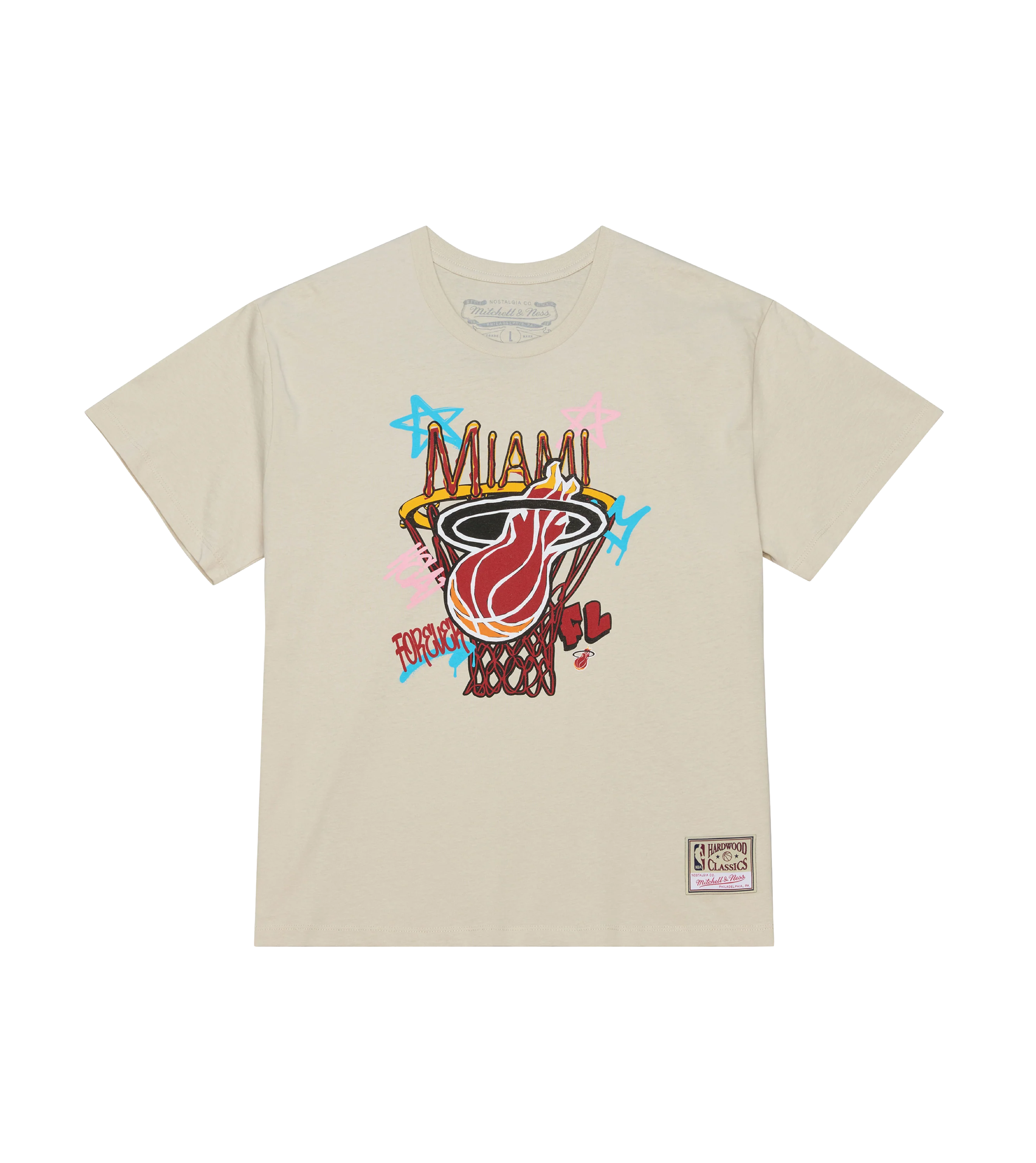 Mitchell & Ness Miami HEAT City Dreams Boxy Tee - Image 4