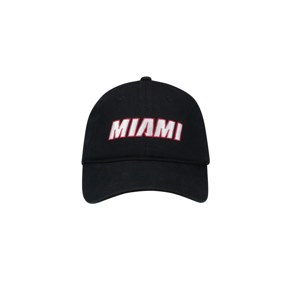 Miami HEAT Black Wordmark Dad Hat