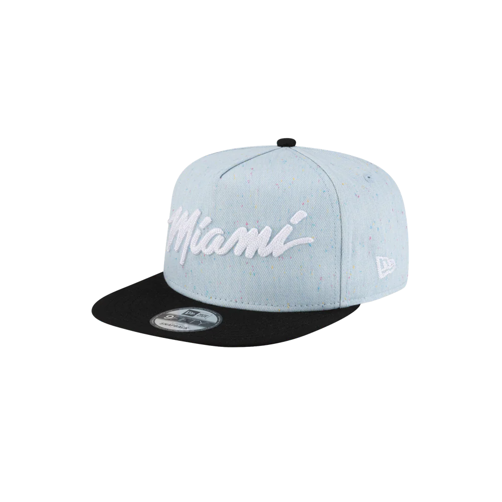 Court Culture Original Vice Nights Wordmark Snapback - Denim/Black - Image 3