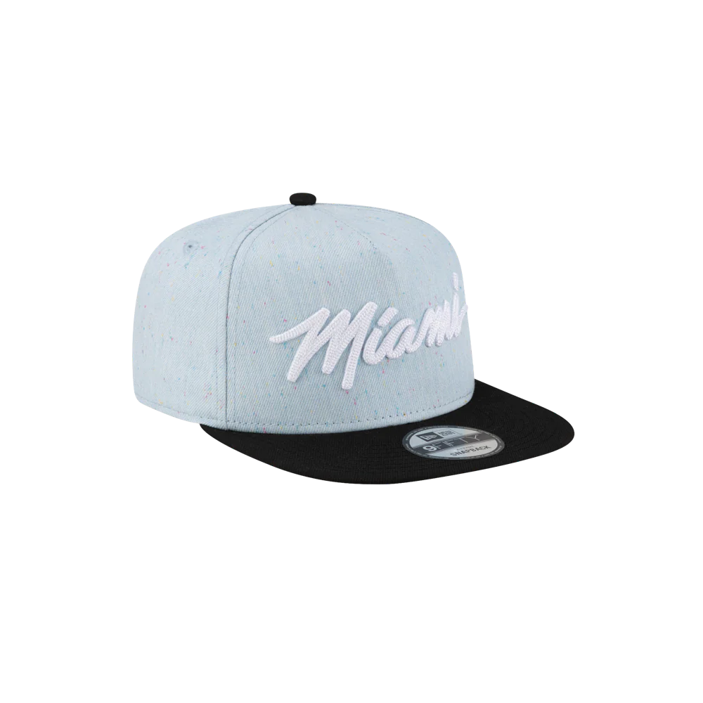 Court Culture Original Vice Nights Wordmark Snapback - Denim/Black - Image 5