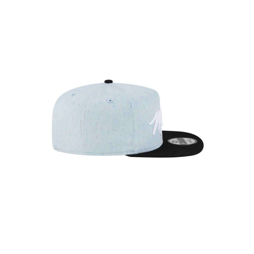 Court Culture Original Vice Nights Wordmark Snapback - Denim/Black - Image 6