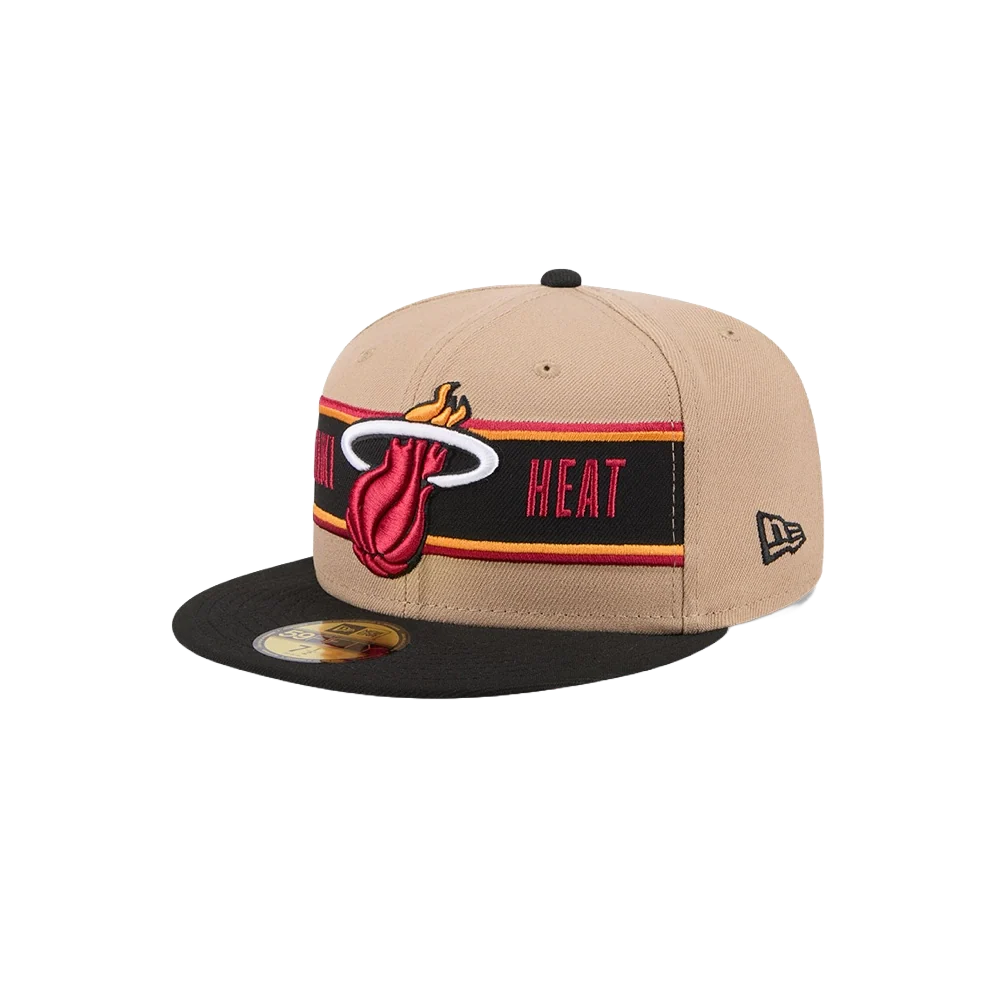 New Era Miami HEAT 2024 Draft Fitted - Image 3