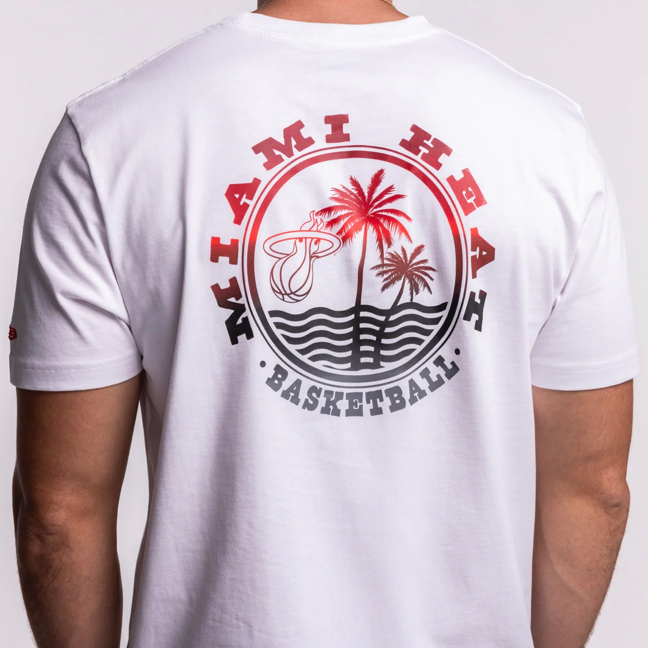 New Era Miami HEAT White Basketball Tee - Image 2