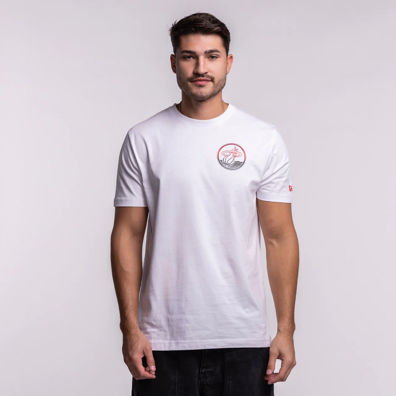 New Era Miami HEAT White Basketball Tee - Image 4