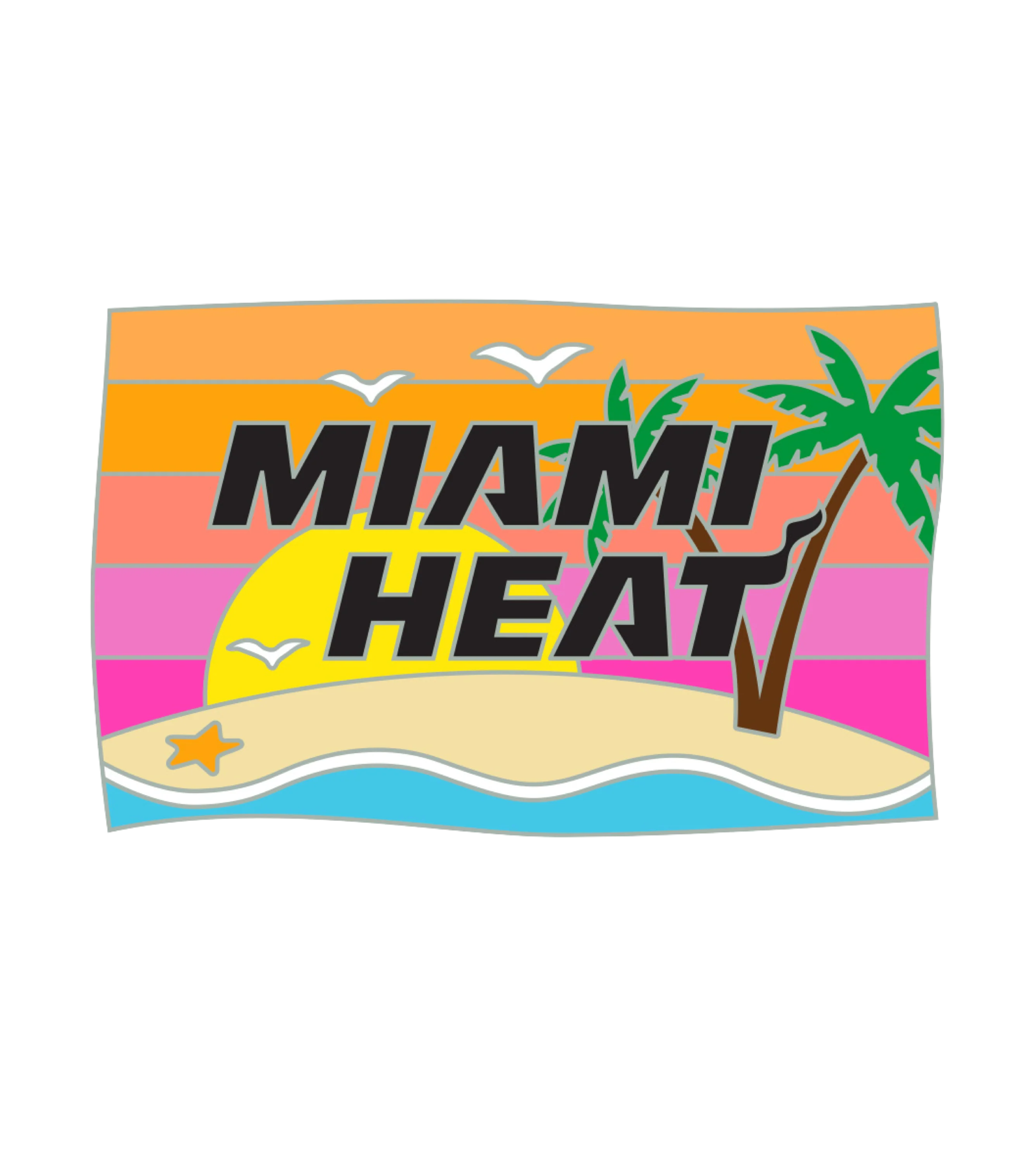 Miami HEAT Beach Pin