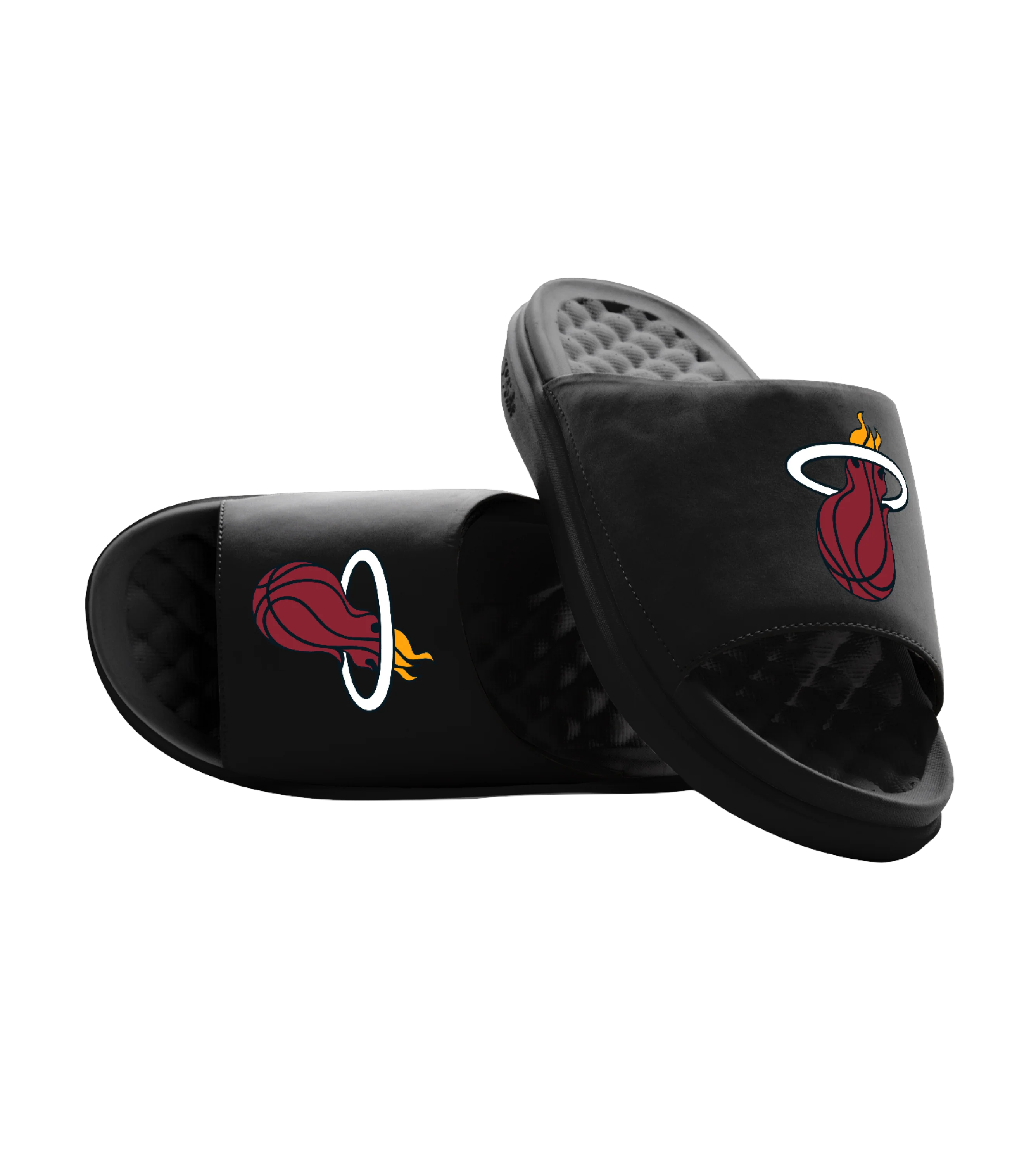 ISlide Miami HEAT Black Logo Sandals - Image 2