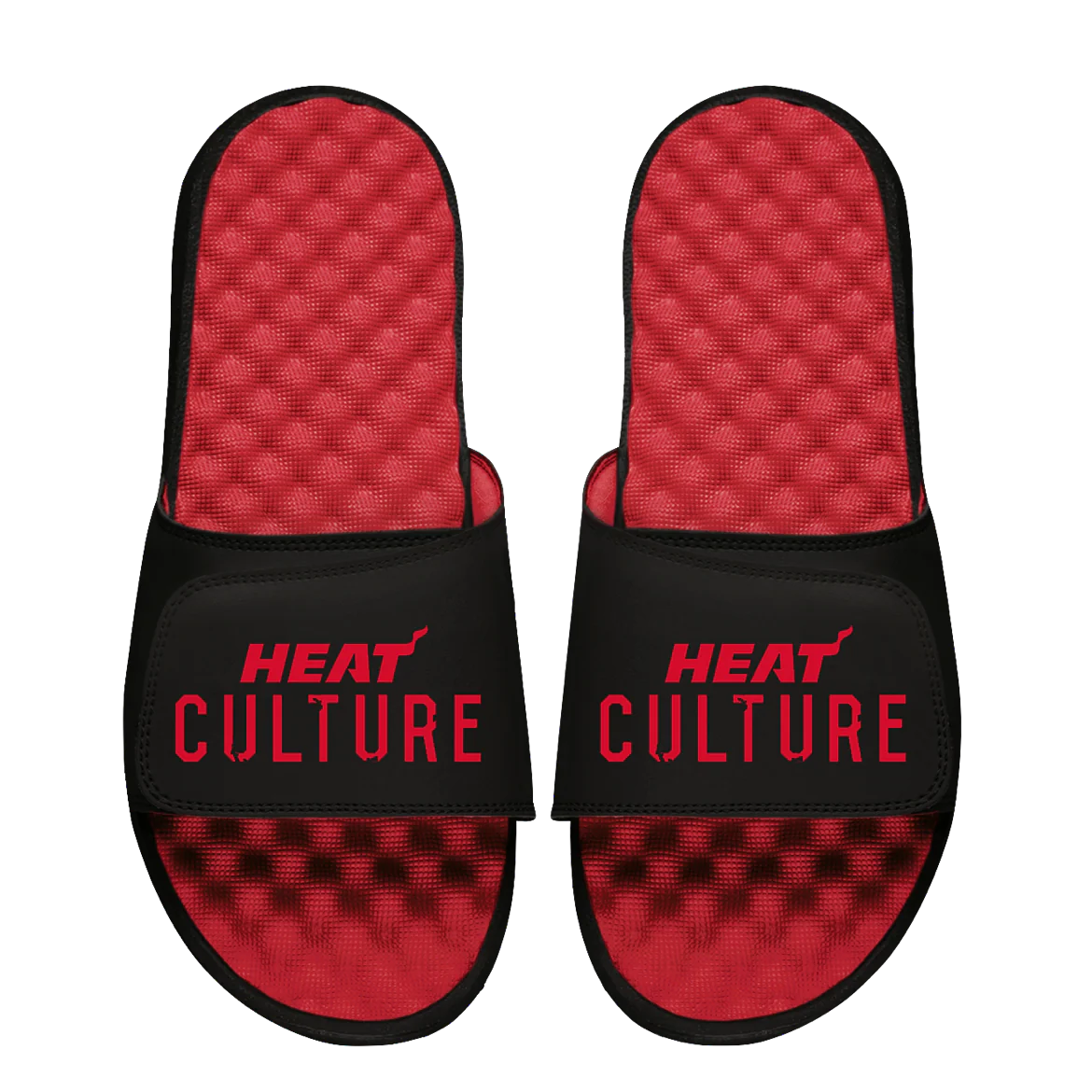 ISlide HEAT Culture: Blood Red Wordmark Sandals