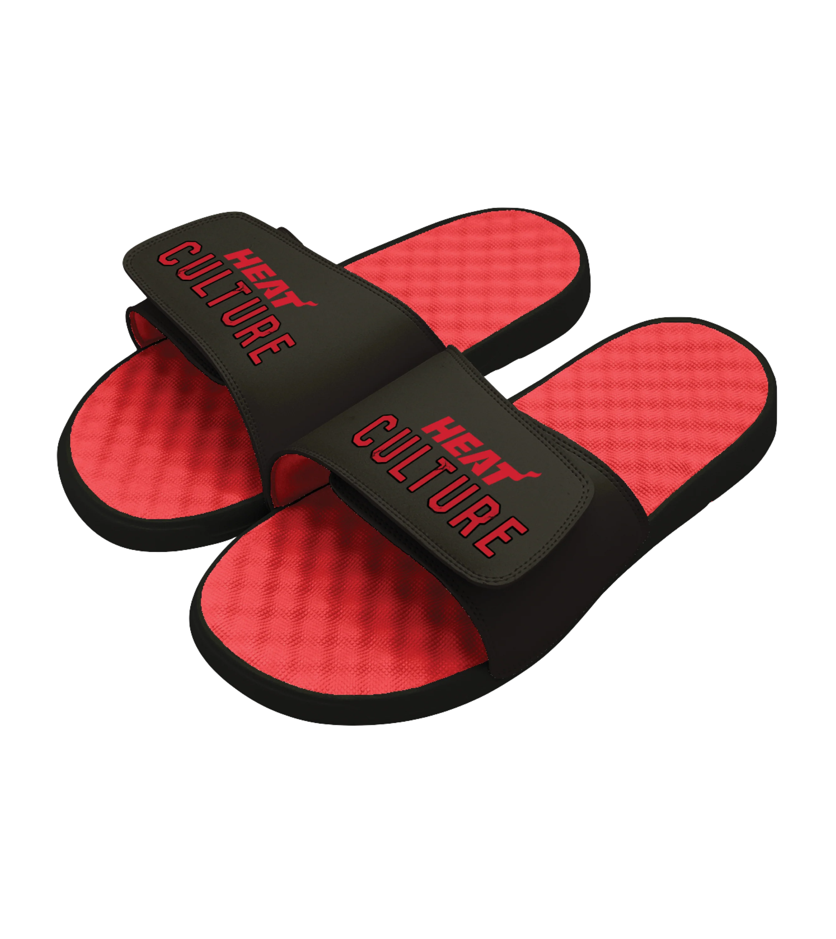 ISlide HEAT Culture: Blood Red Wordmark Sandals - Image 2