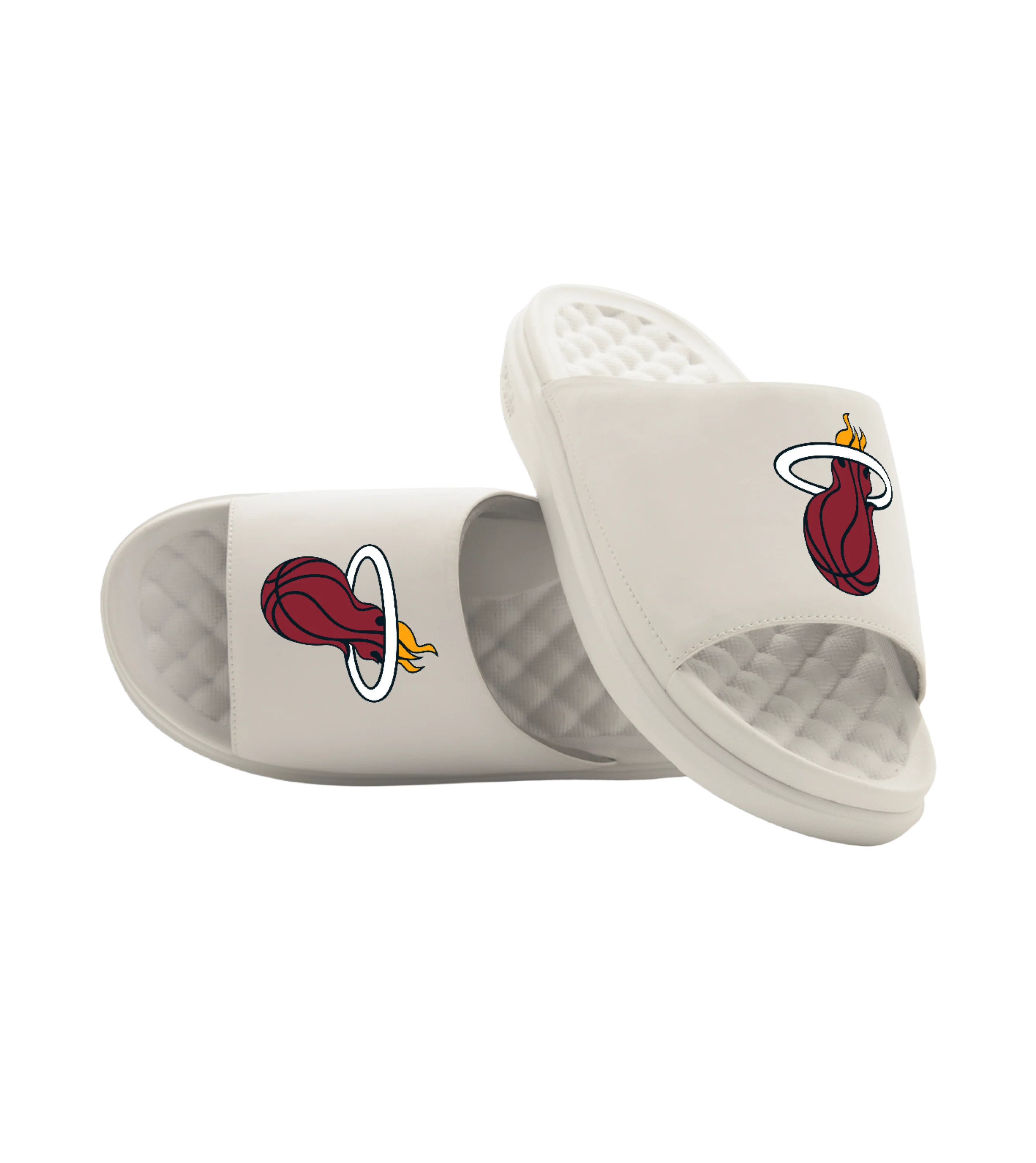 ISlide Miami HEAT Cream Logo Sandals - Image 2