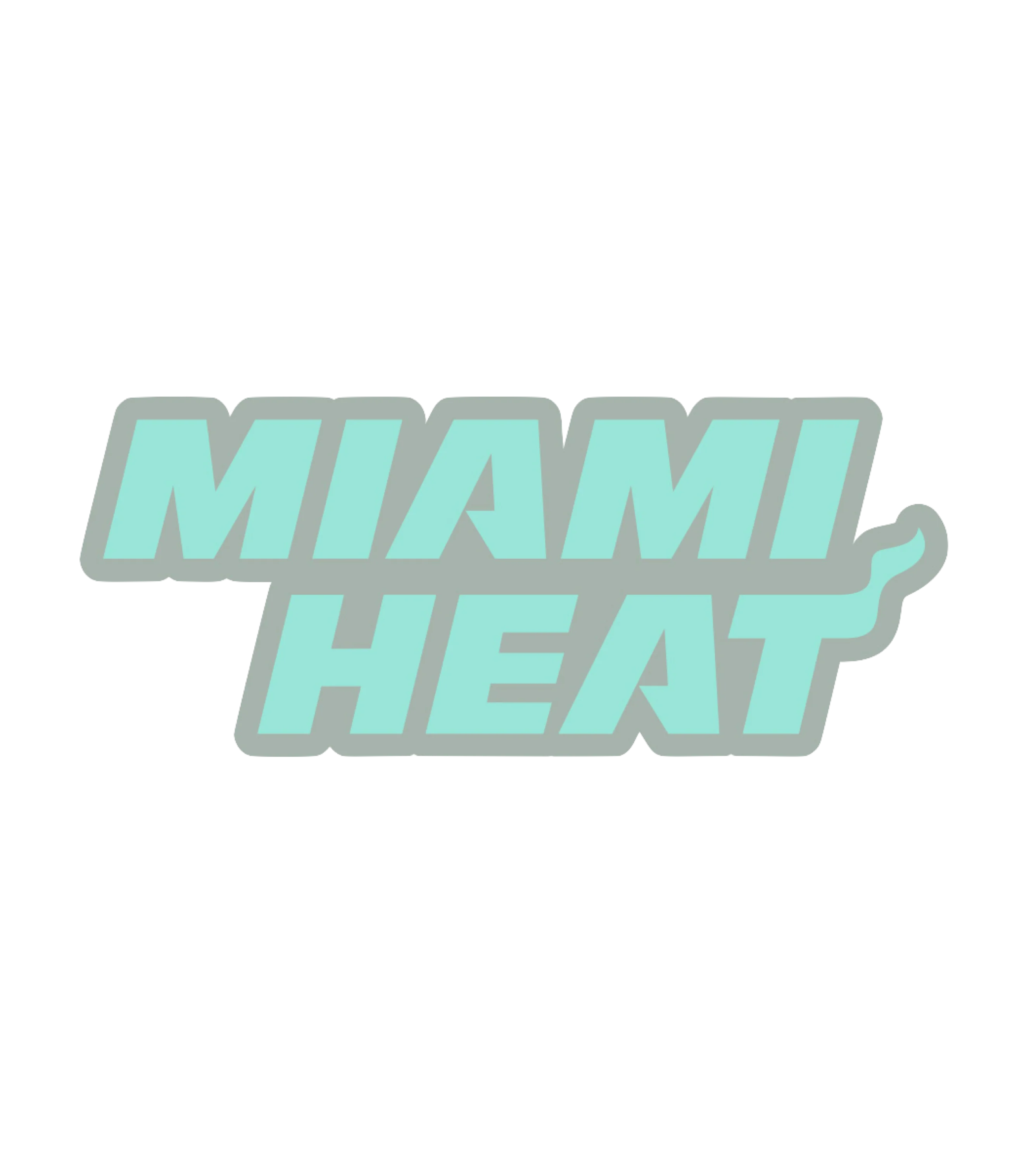 Miami HEAT Glow In The Dark Wordmark Pin
