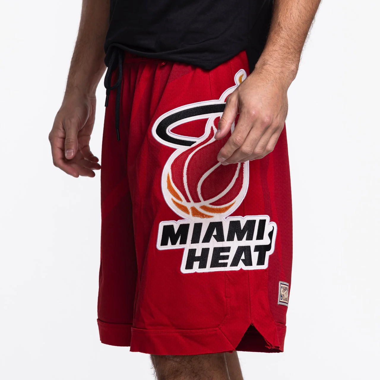 Mitchell & Ness x Purple Brand Miami HEAT Mesh Shorts