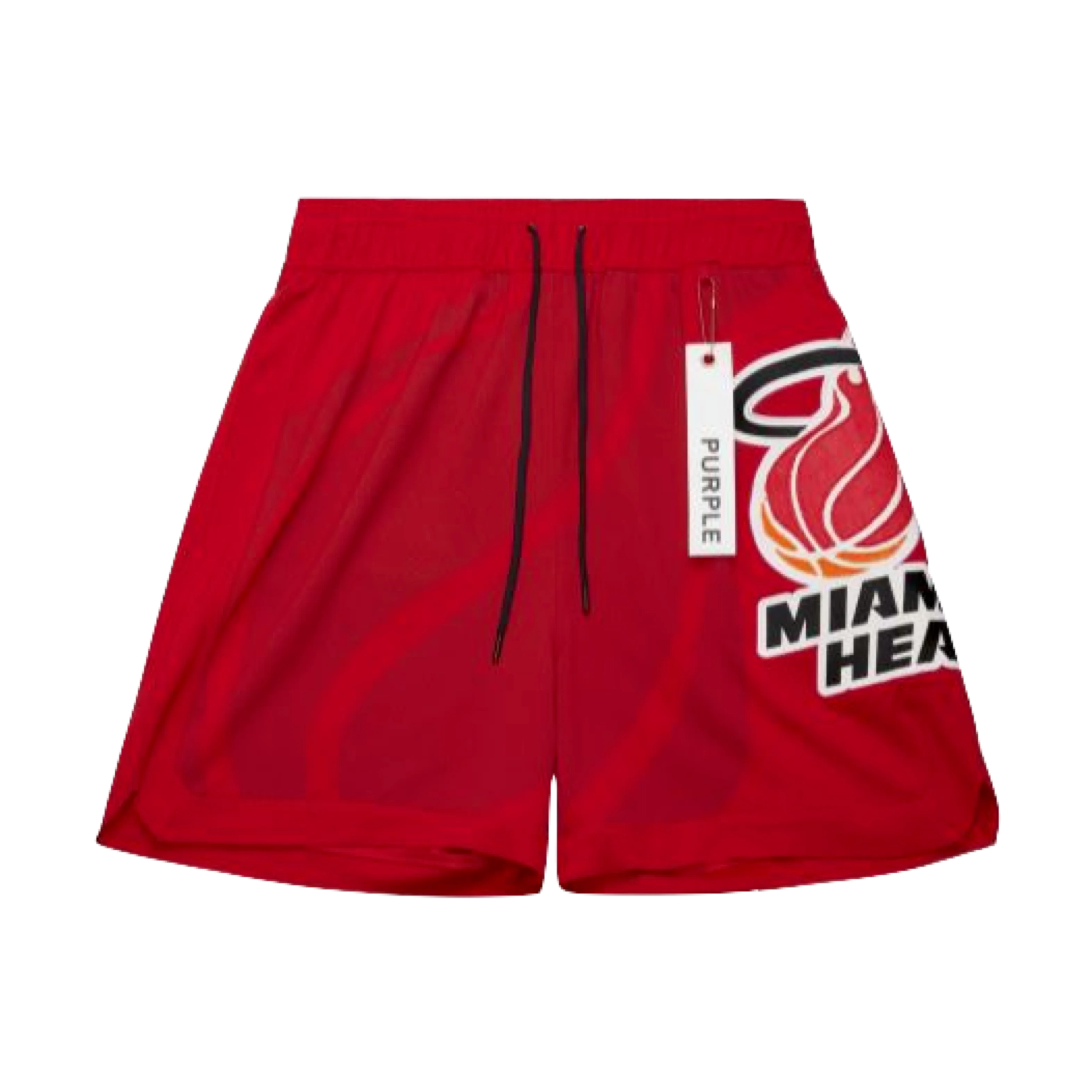 Mitchell & Ness x Purple Brand Miami HEAT Mesh Shorts - Image 5