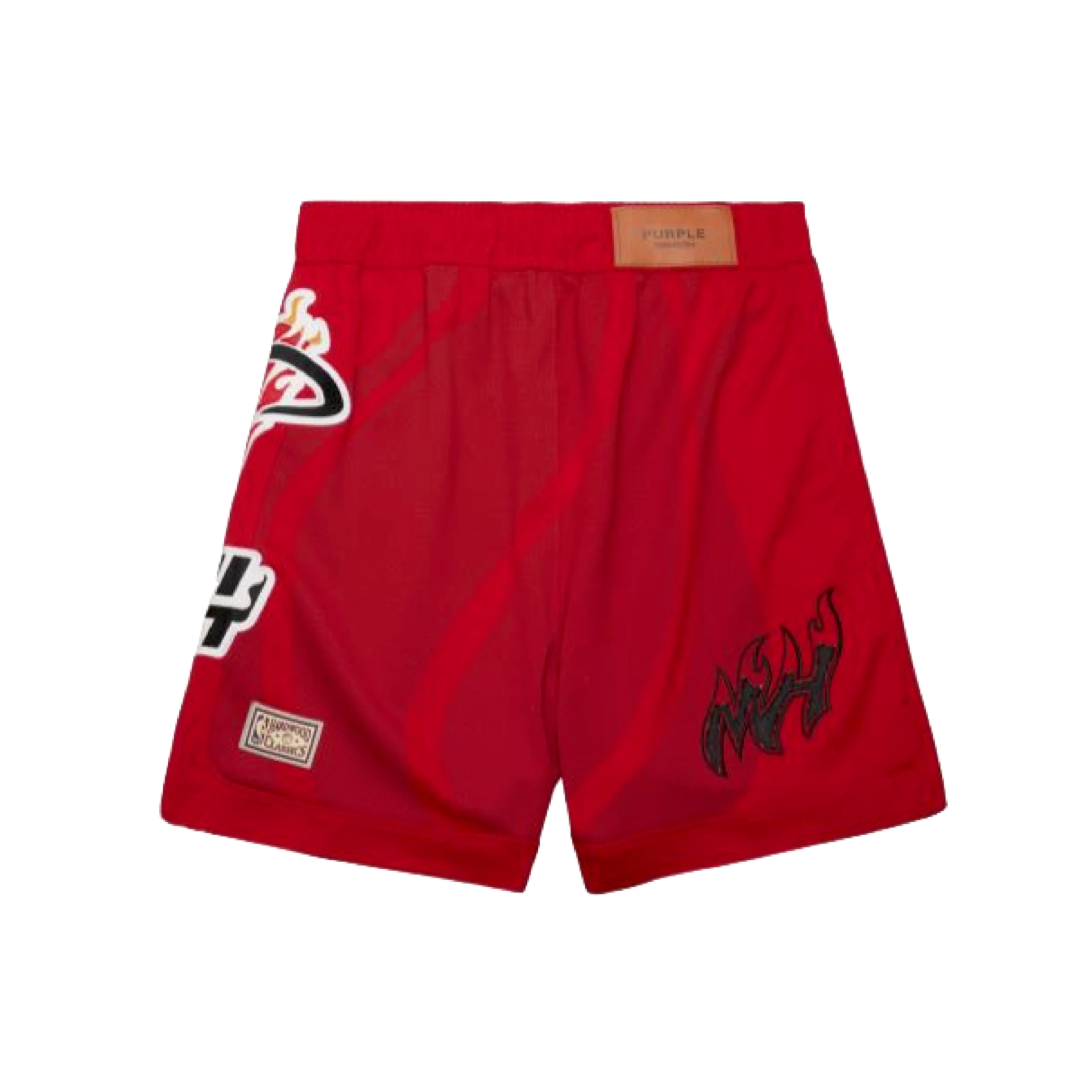 Mitchell & Ness x Purple Brand Miami HEAT Mesh Shorts - Image 6