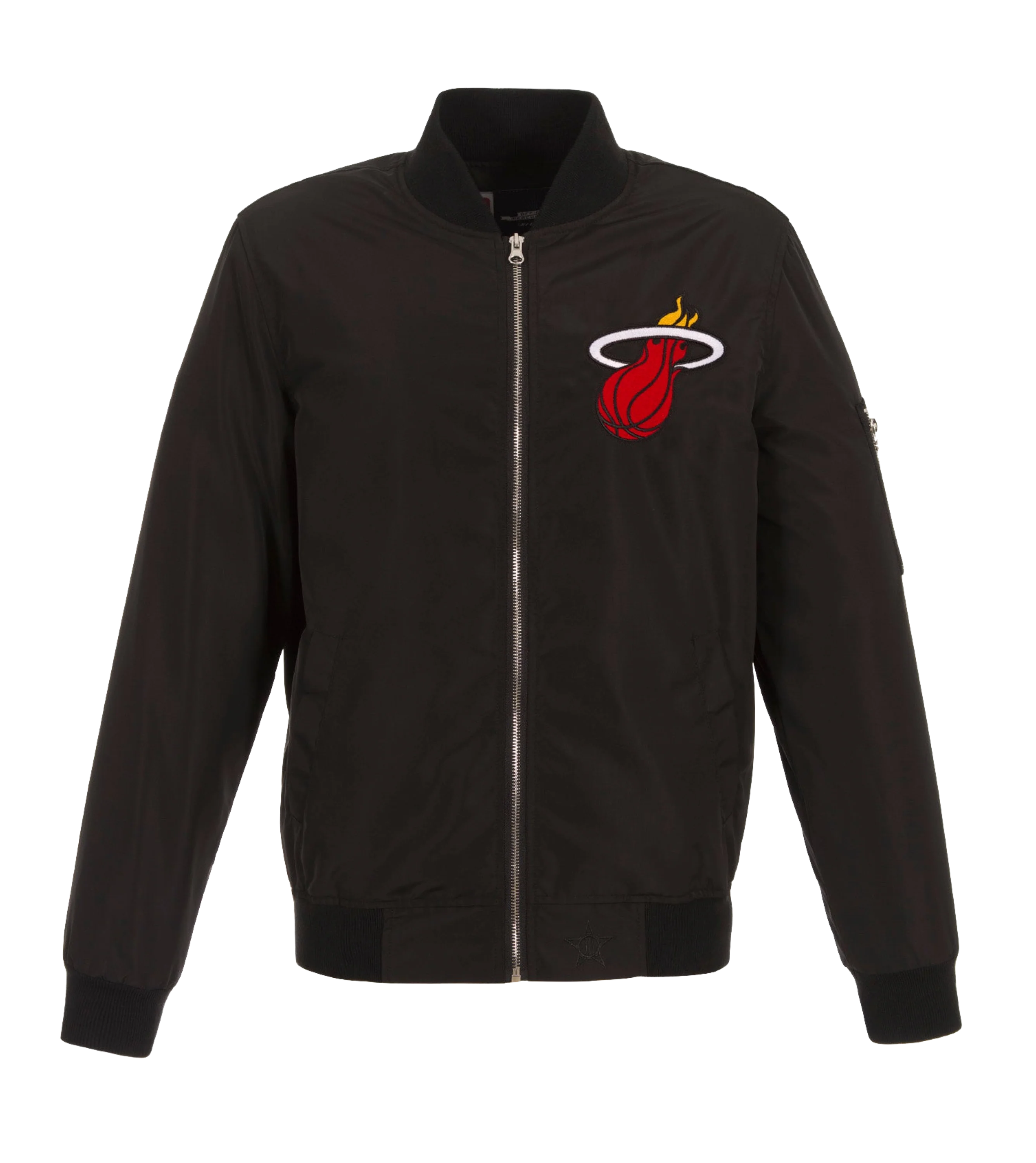 JH Designs Miami HEAT Nylon Bomber Jacket
