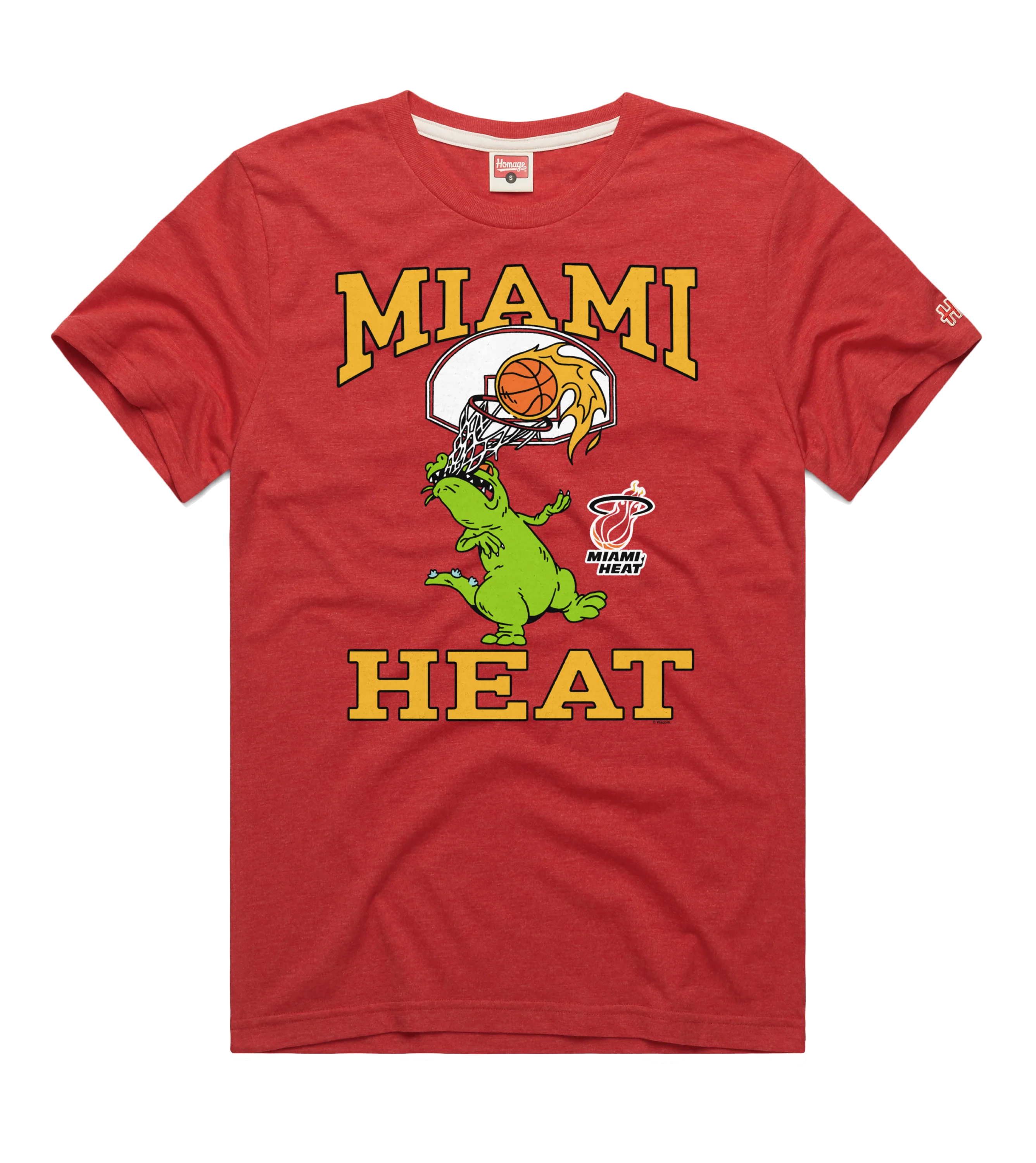 Homage Miami HEAT Reptar Red Tee - Image 4