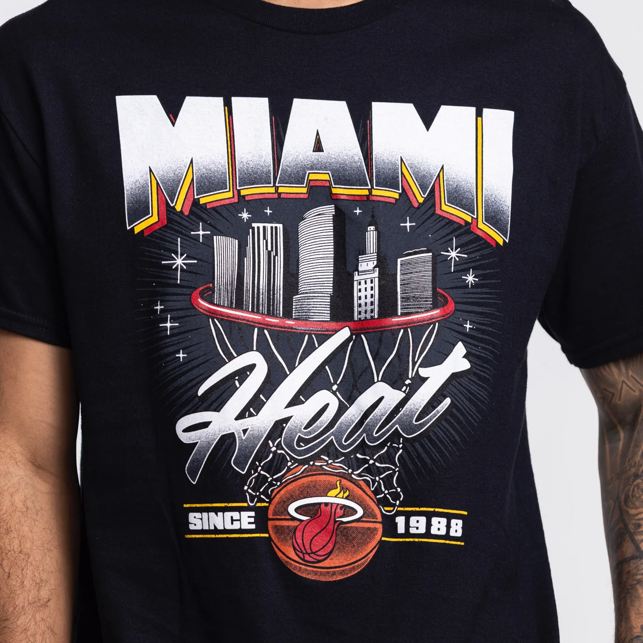 Miami HEAT Retro Net Tee - Image 2