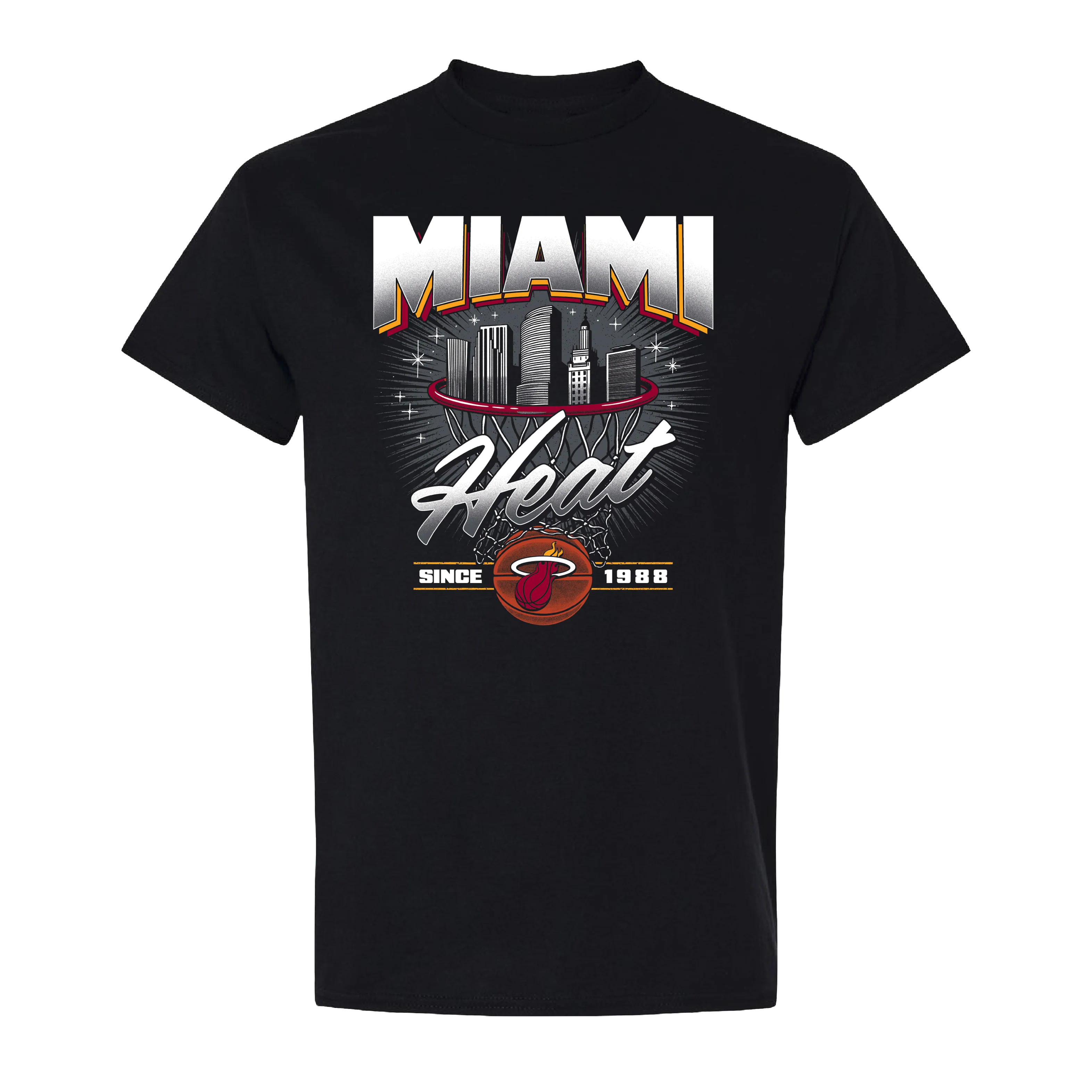 Miami HEAT Retro Net Tee - Image 4