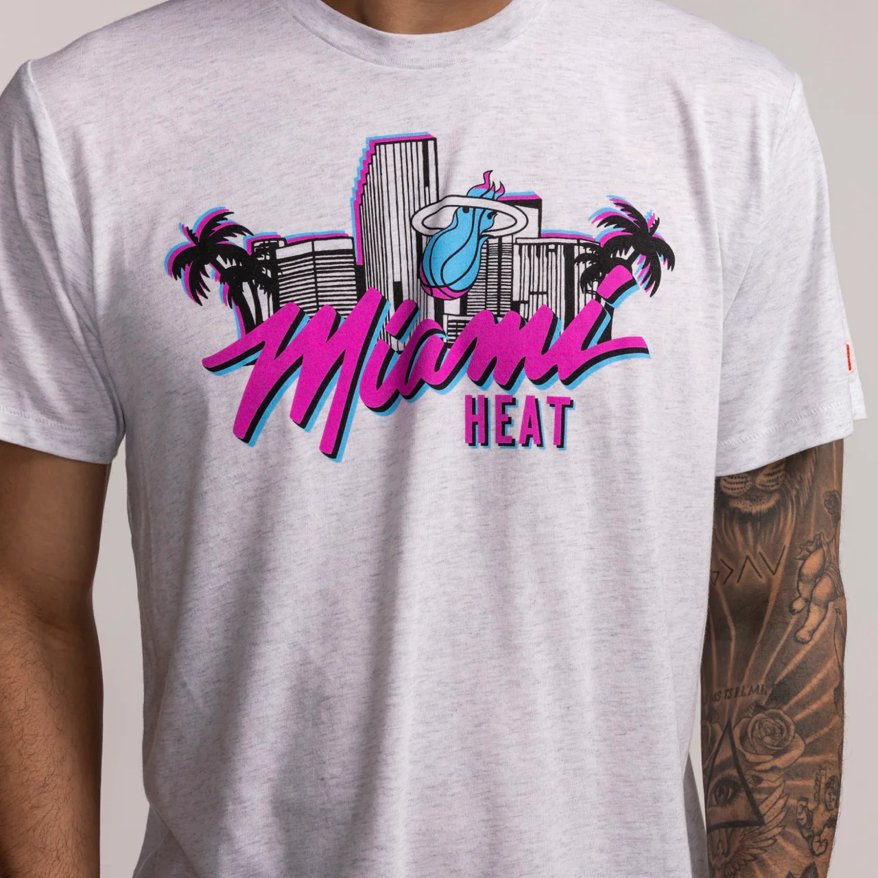 Homage Miami HEAT Original Vice Skyline Tee - Image 2